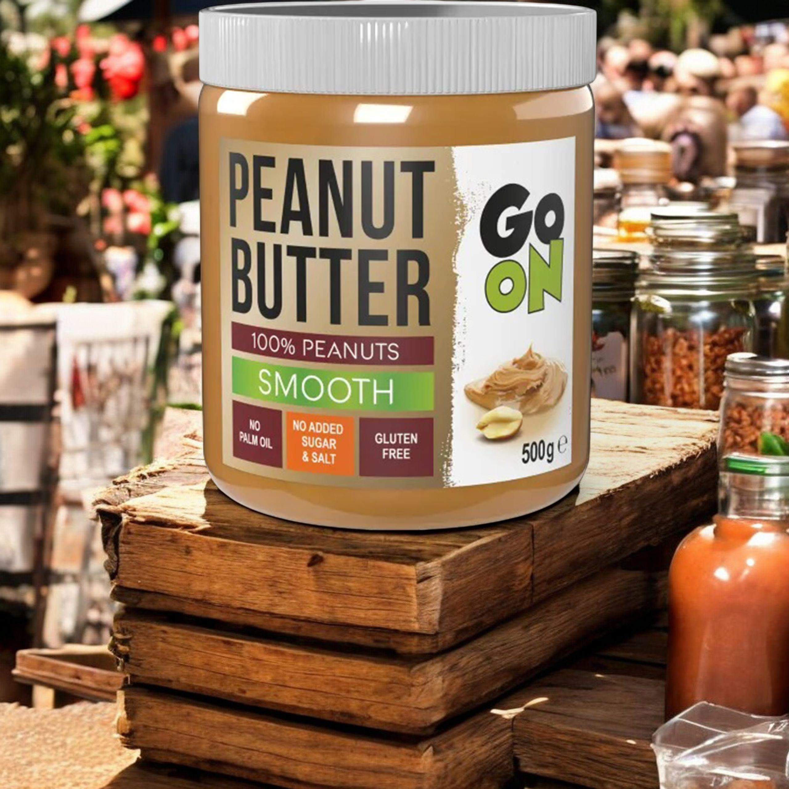 GO ON NUTRITION Peanut Cream - 100% Arašídových Ořechů - 500g