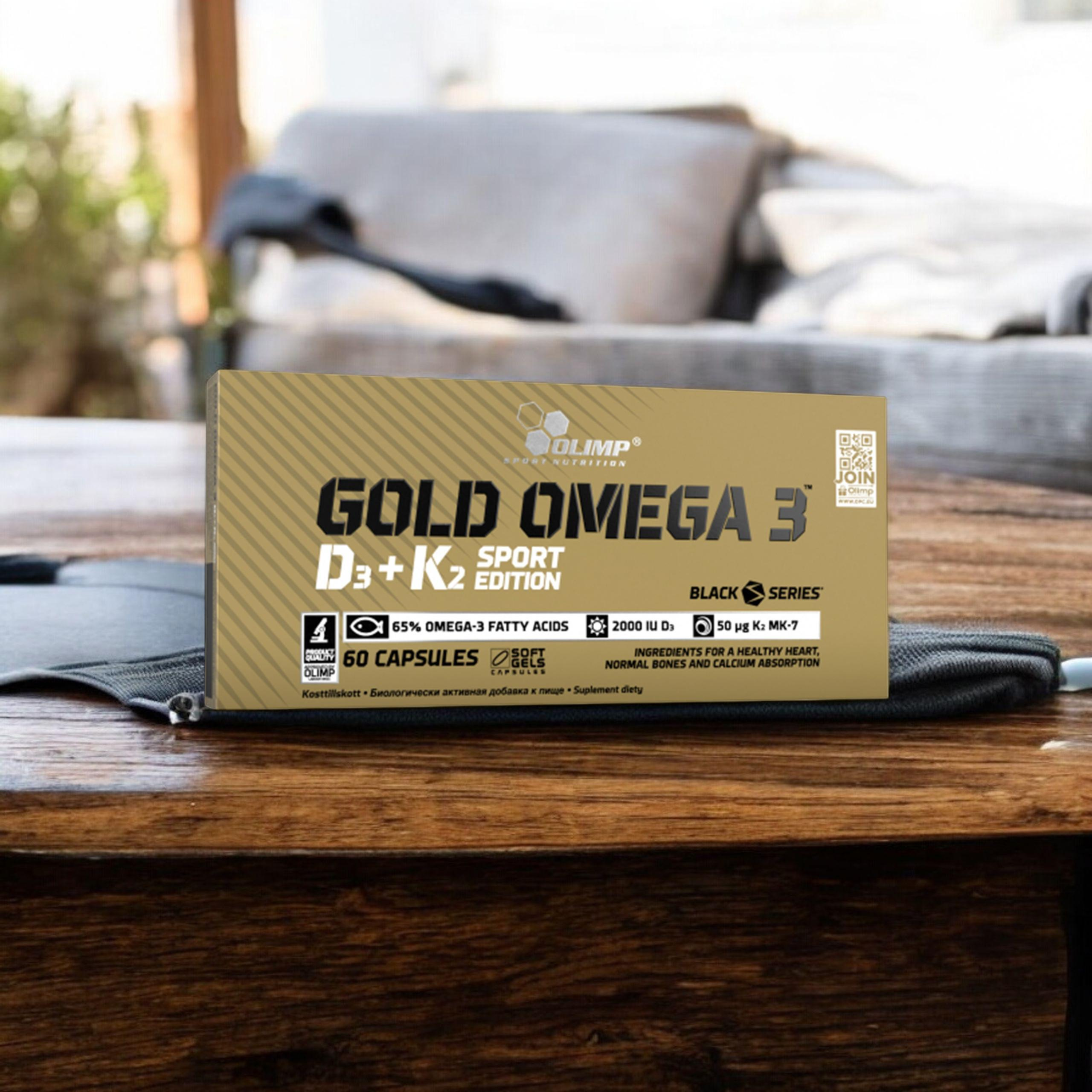 OLIMP Gold Omega 3 D3 + K2 Sport Edition - 60caps