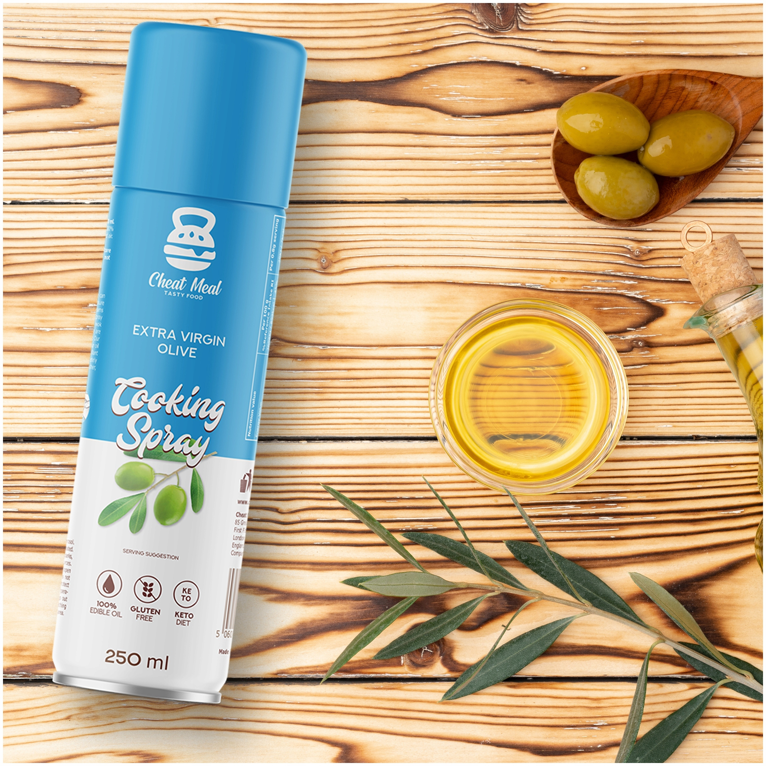 Těstoviny Konjac Tagliatelle 400g + Olivový olej ve spreji Cheat SADA