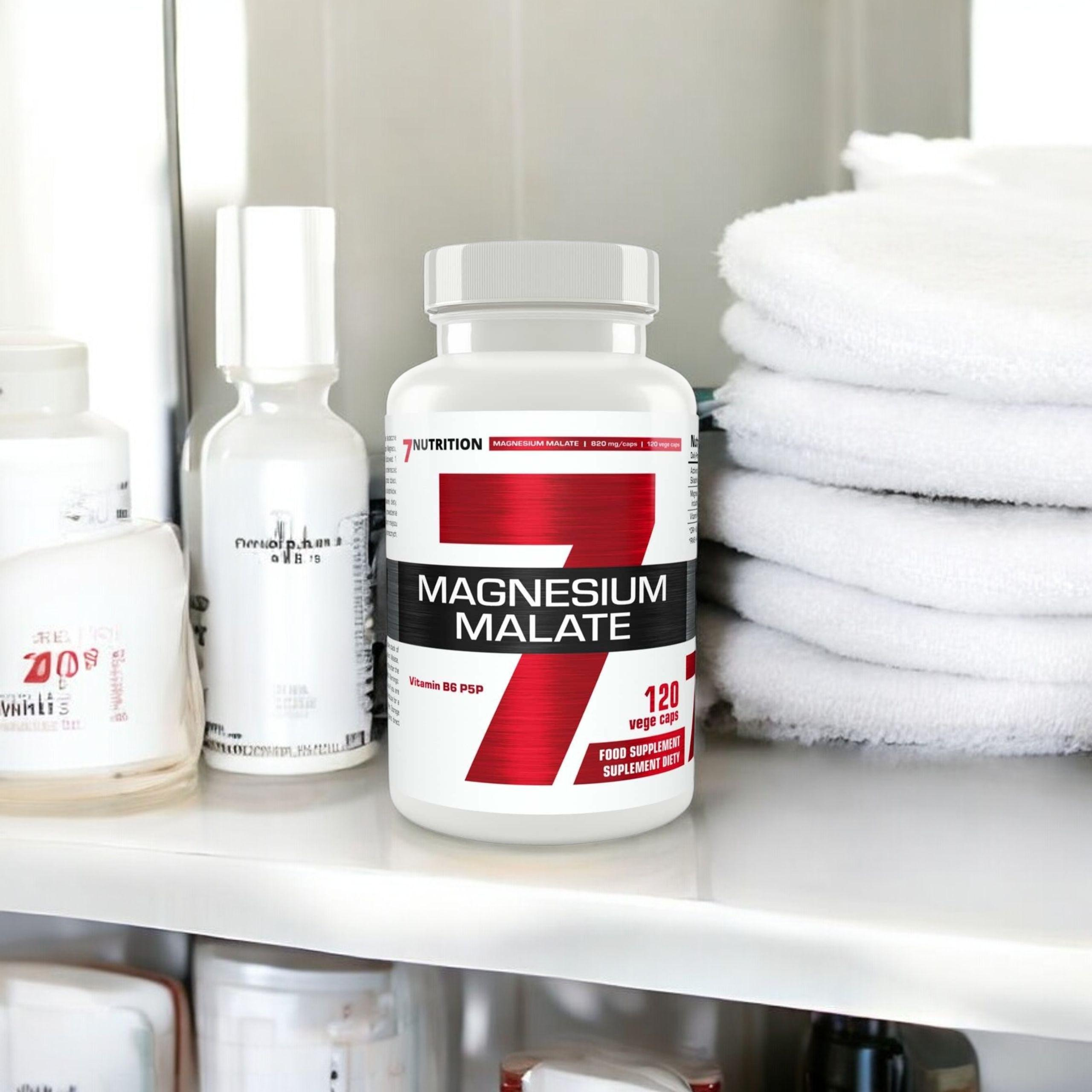 7 NUTRITION - Malát hořečnatý - 120 rostlinných kapslí.