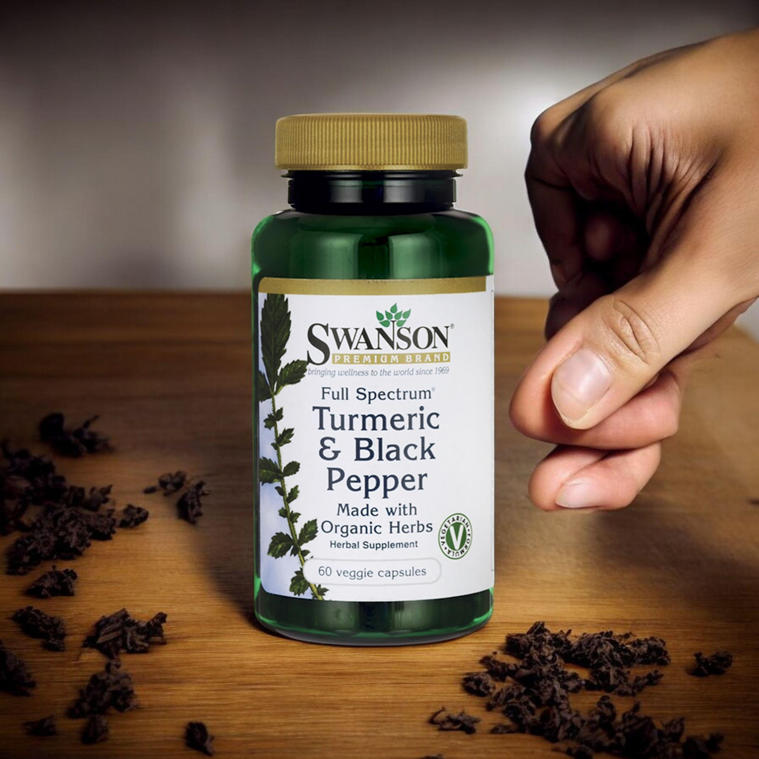 SWANSON Turmeric Black Pepper (Kurkuma s piperinem) - 60vcaps.