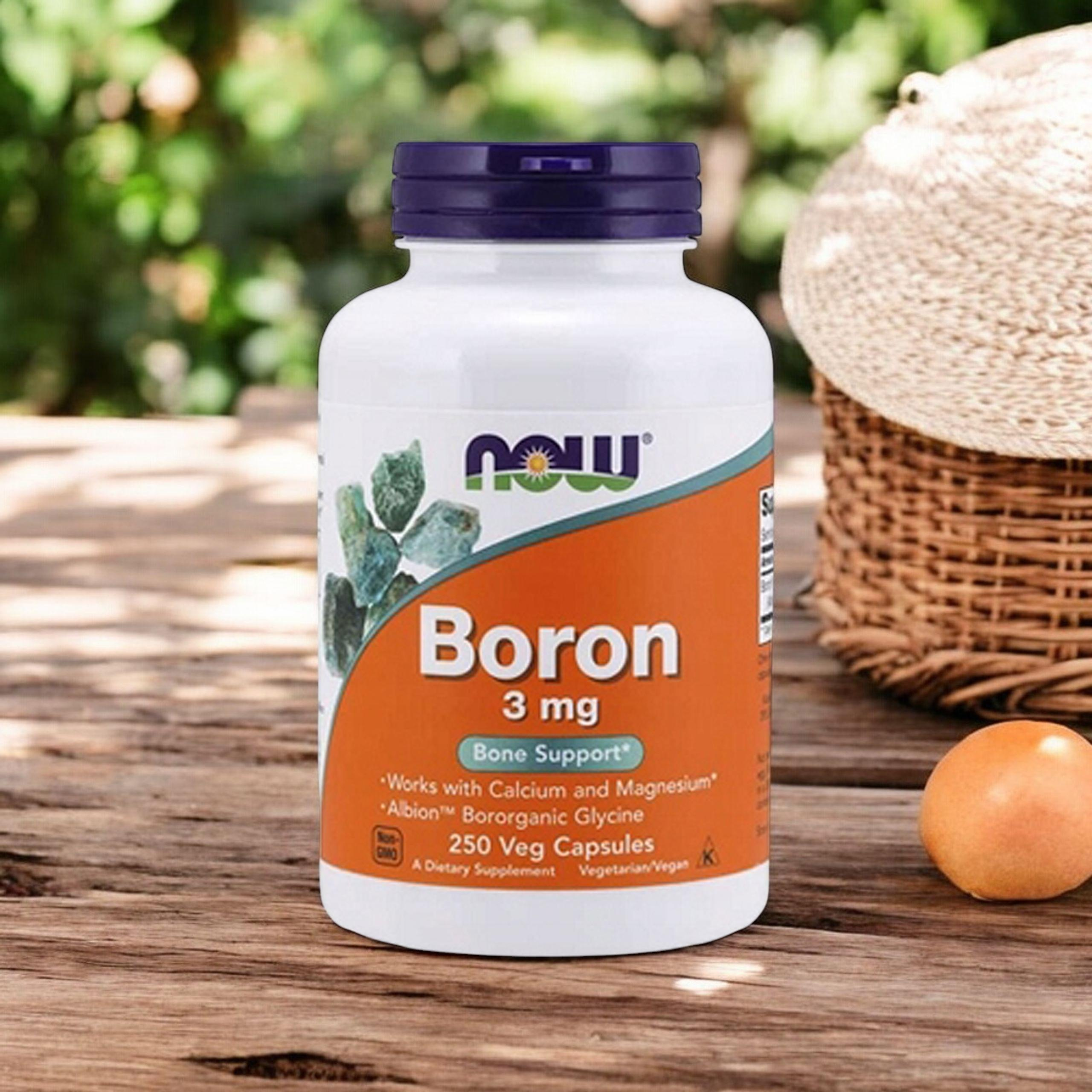NOW Boron 3mg - 250vcaps.