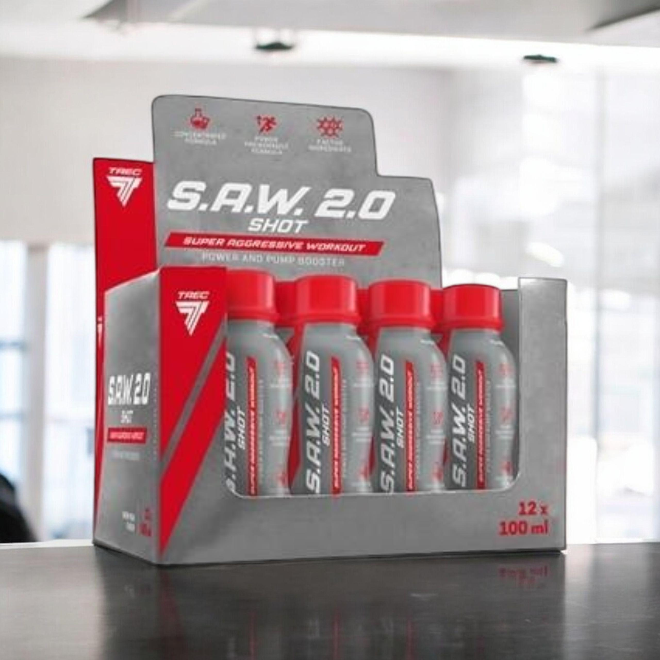 TREC - S.A.W. 2.0 Shot - 12x 100ml - Třešeň Hruška