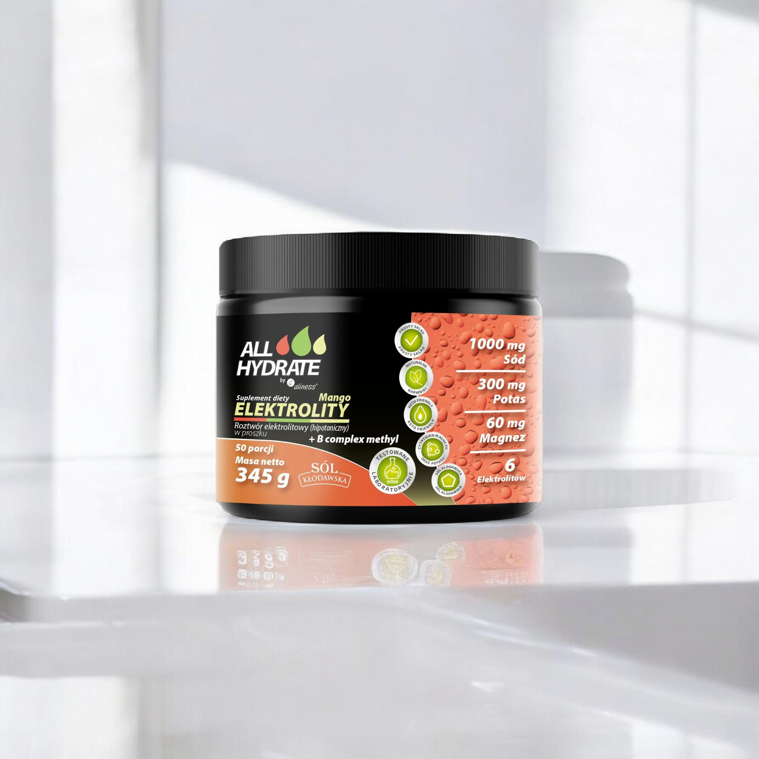 ALINESS - ALL Hydrate Elektrolyty + B Complex Methyl - 345g