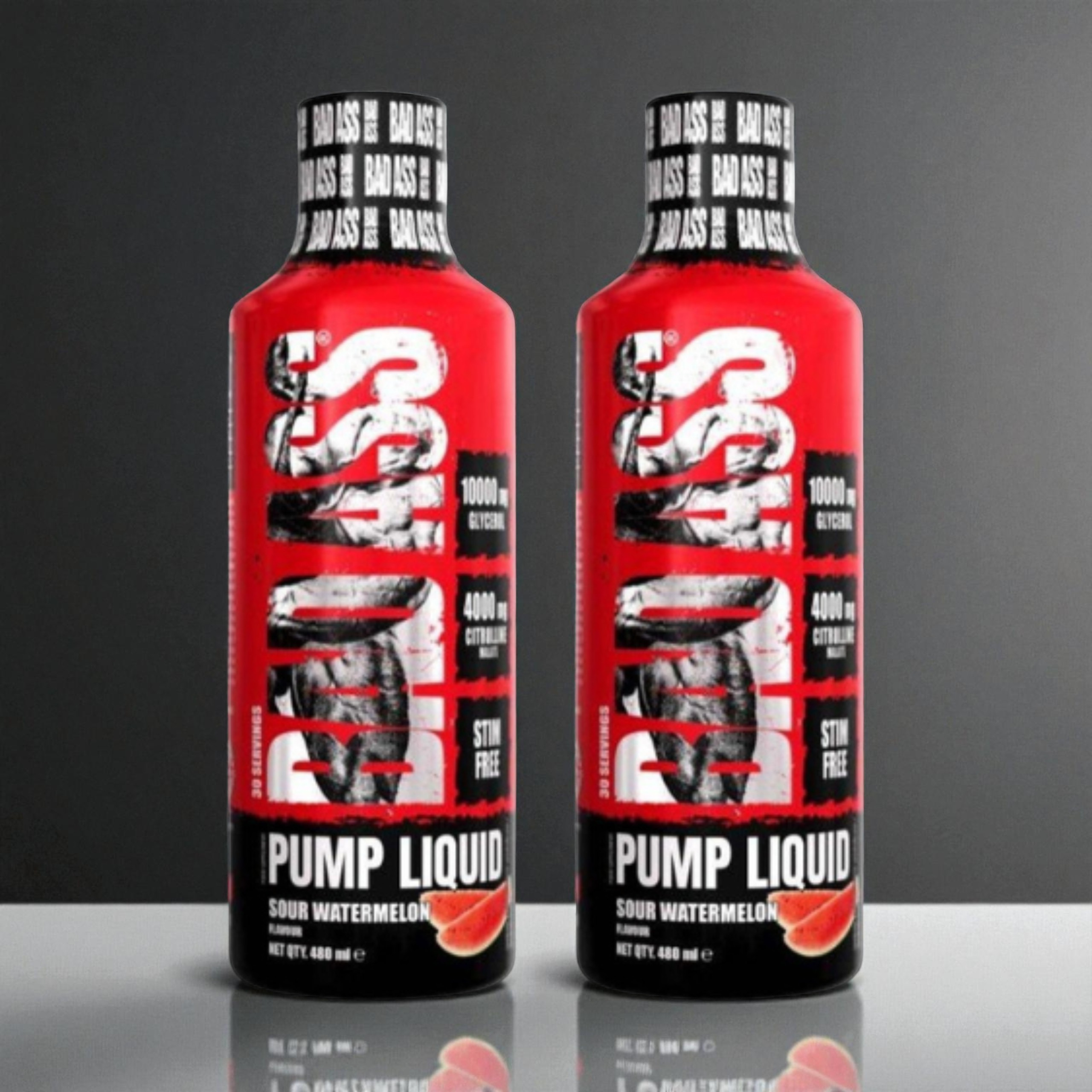 BAD ASS - Bad Ass Pump Liquid - 2x 480ml - Sour Watermelon - VÝPRODEJ - 31-03