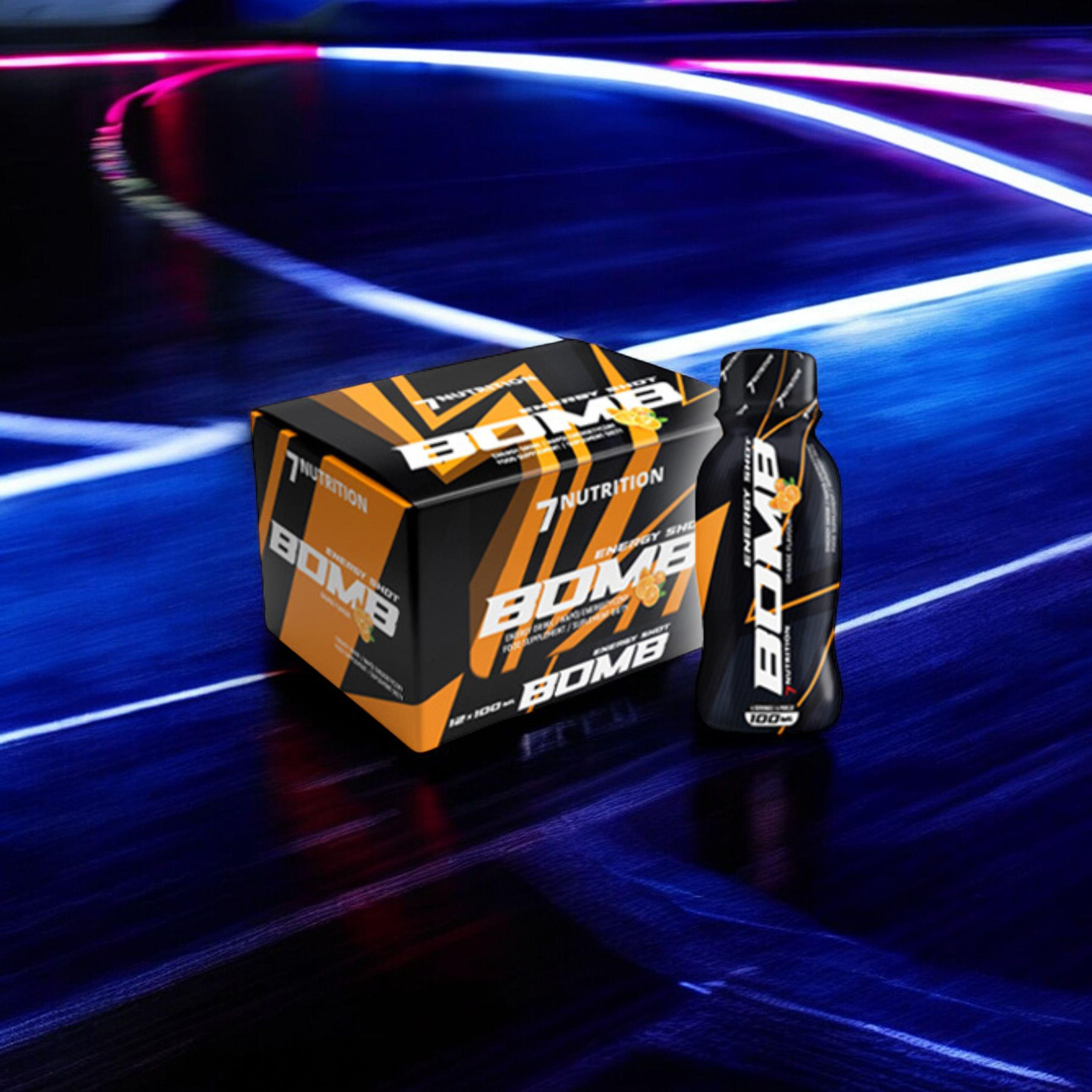 7 NUTRITION - Bomb Shot - 12x 100ml - Pomeranč