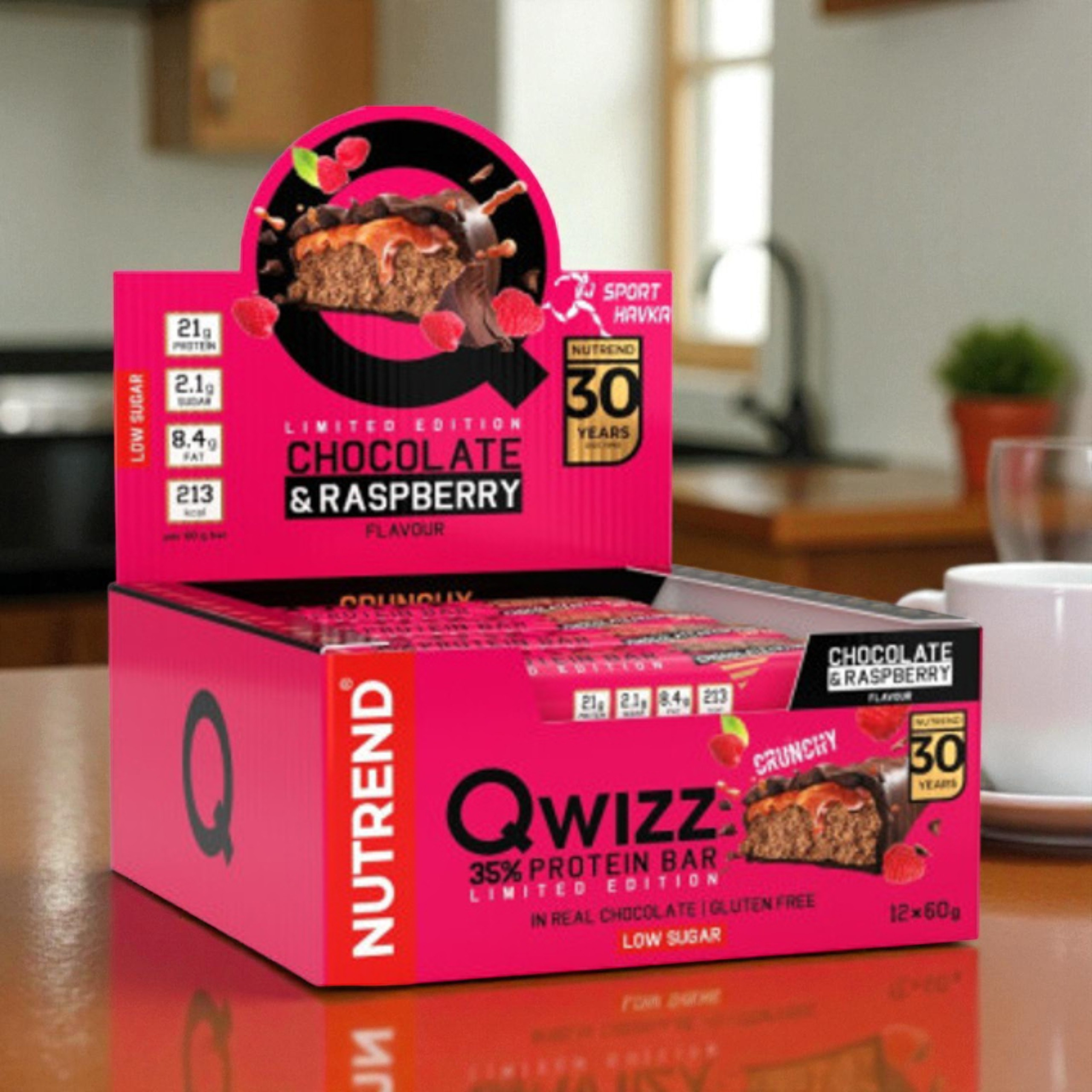 NUTREND - Tyčinka QWIZZ Protein Bar - 24x 60g 
