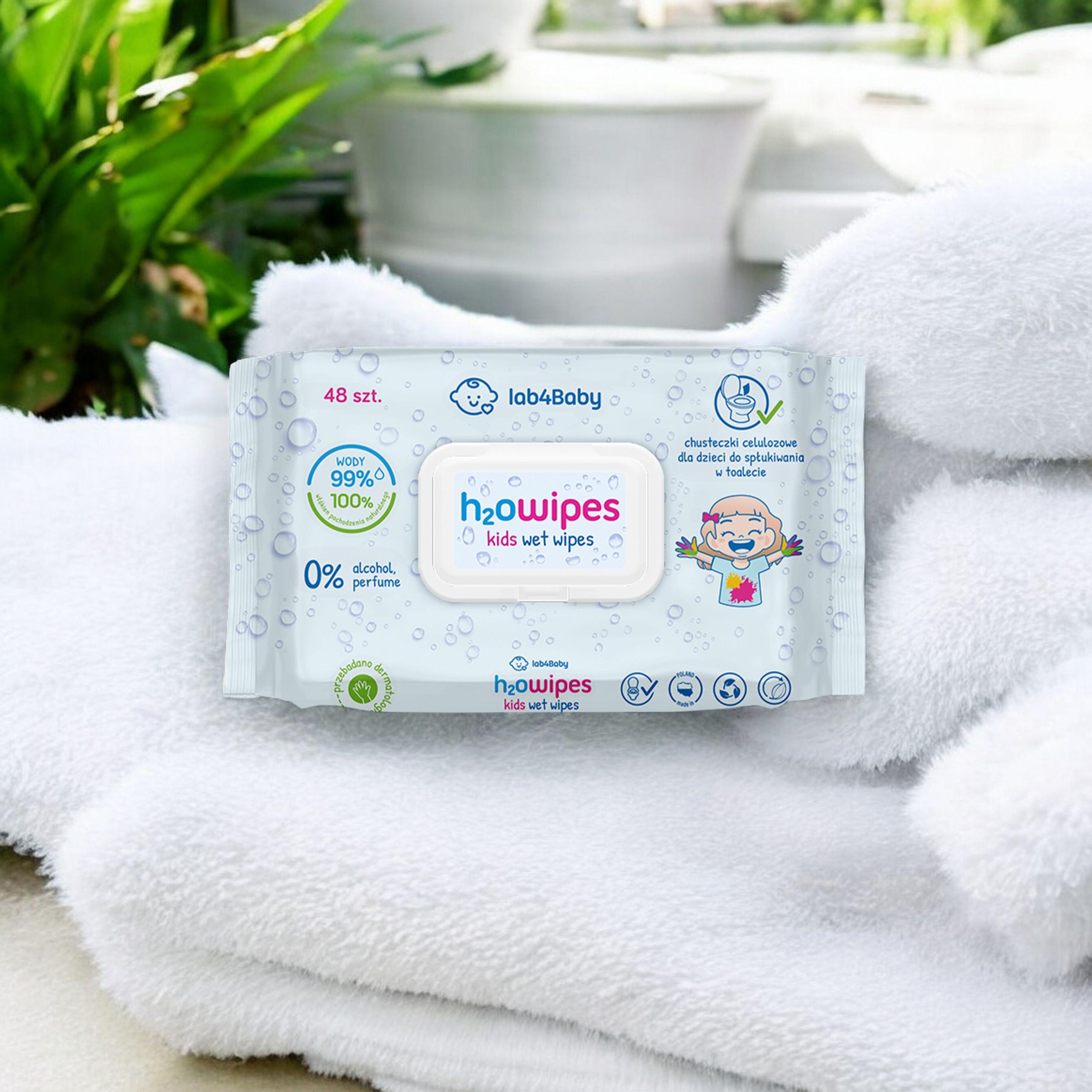 ALG PHARMA H2Owipes Kids Wet Wipes - 48szt. - Vlhčené ubrousky