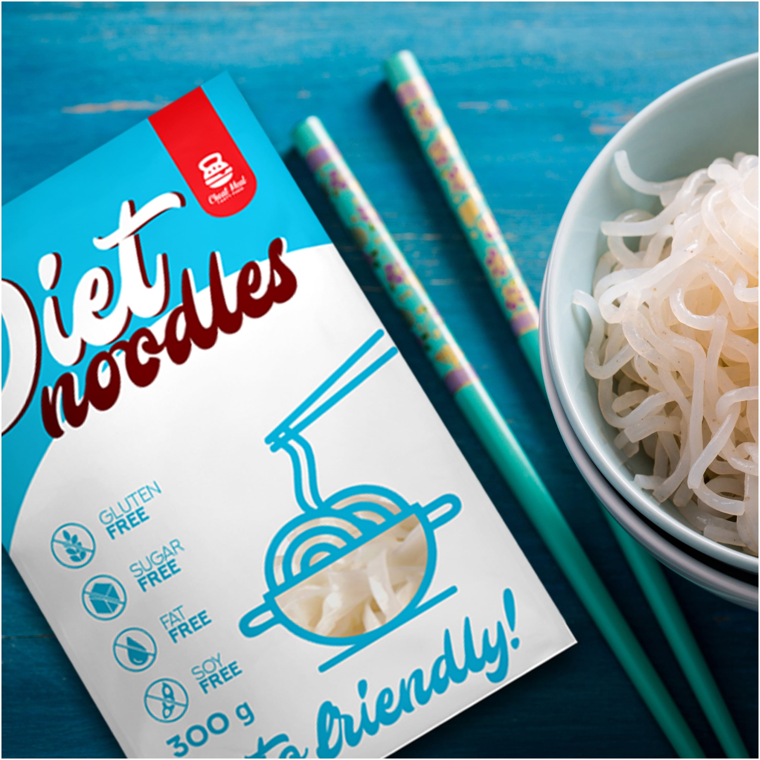 Cheat Meal Nutrition Diet 2x Tagliatelle + 2x Spaghetti + 2x Noodles - 6x 400g (6x 300g netto) - Dietní těstoviny