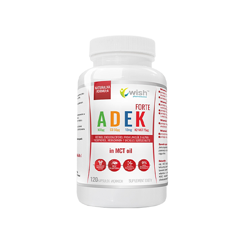 WISH Pharmaceutical ADEK Forte In MCT Oil - 120softgels. - Vitamíny v oleji MCT
