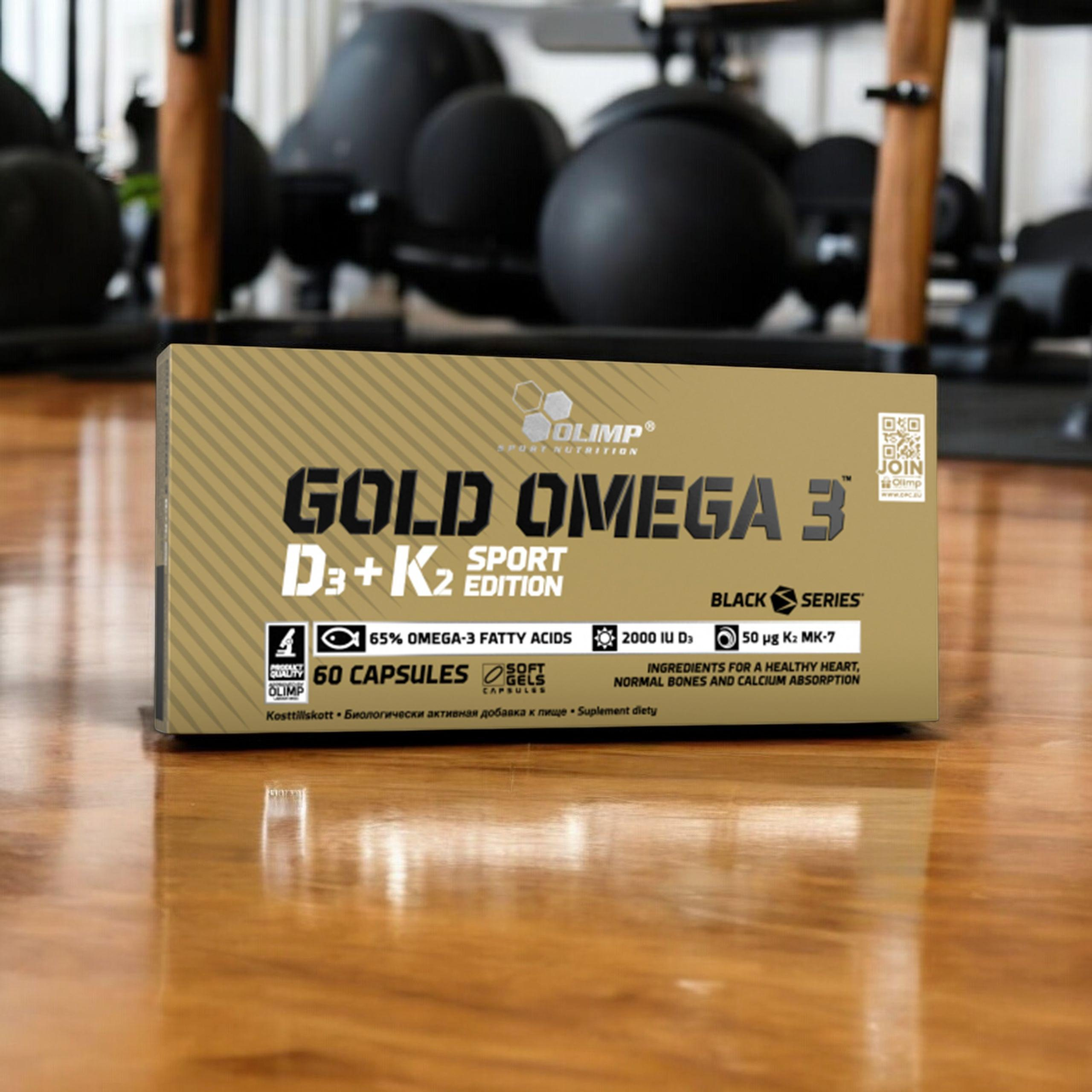 OLIMP Gold Omega 3 D3 + K2 Sport Edition - 60caps