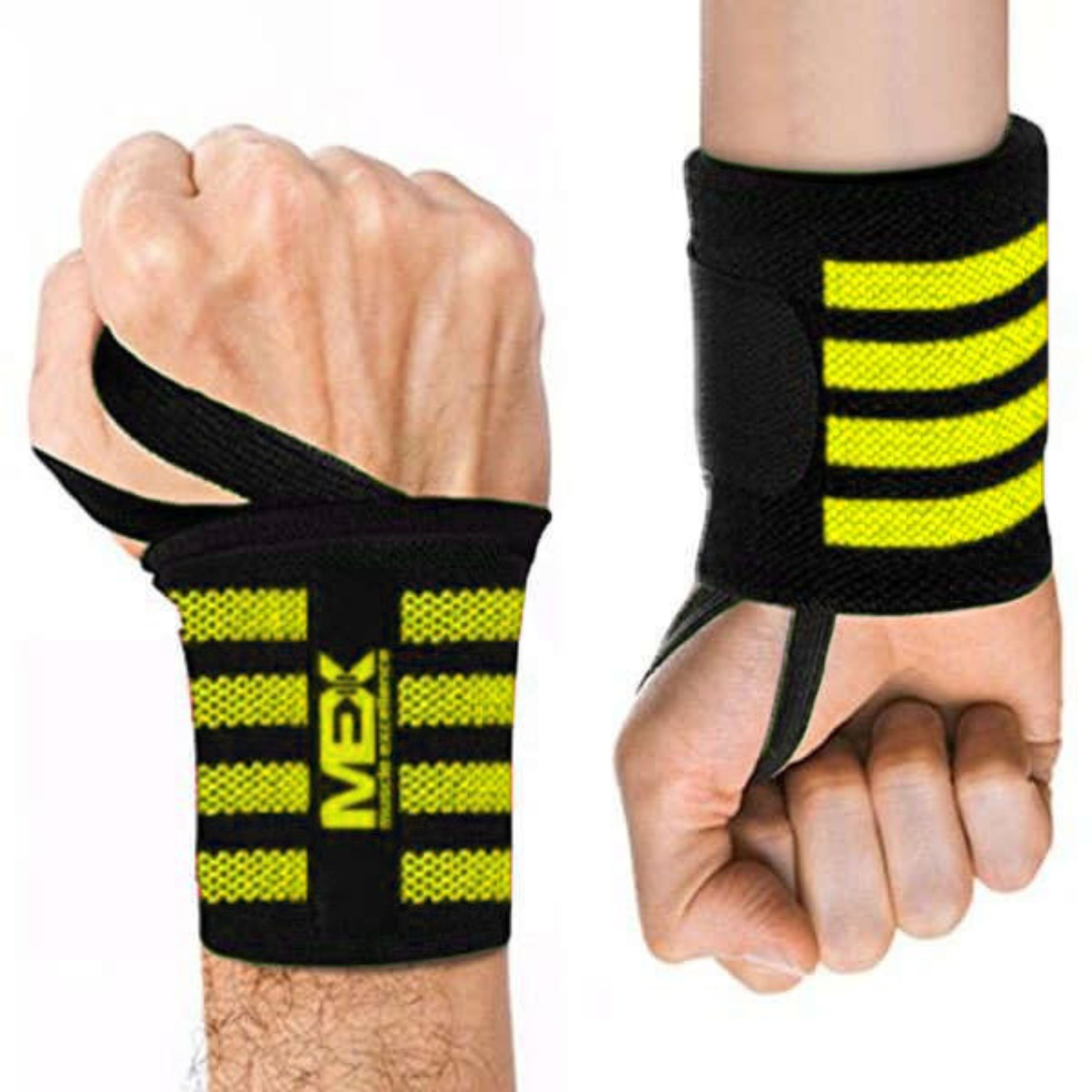 MEX SPORT - Wrist Wraps Mex - Žlutá