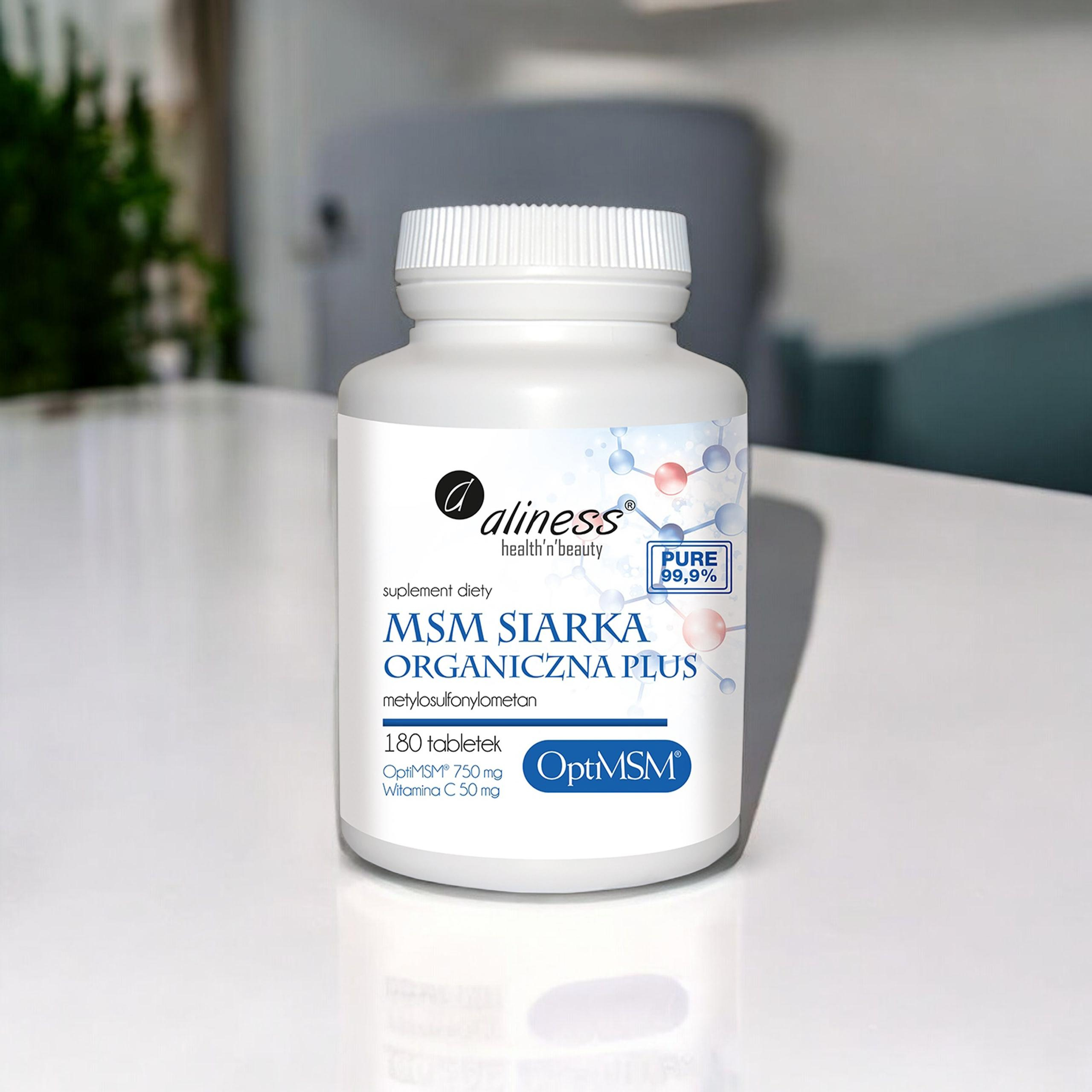 ALINESS MSM Siarka Organiczna PLUS - 180tabs