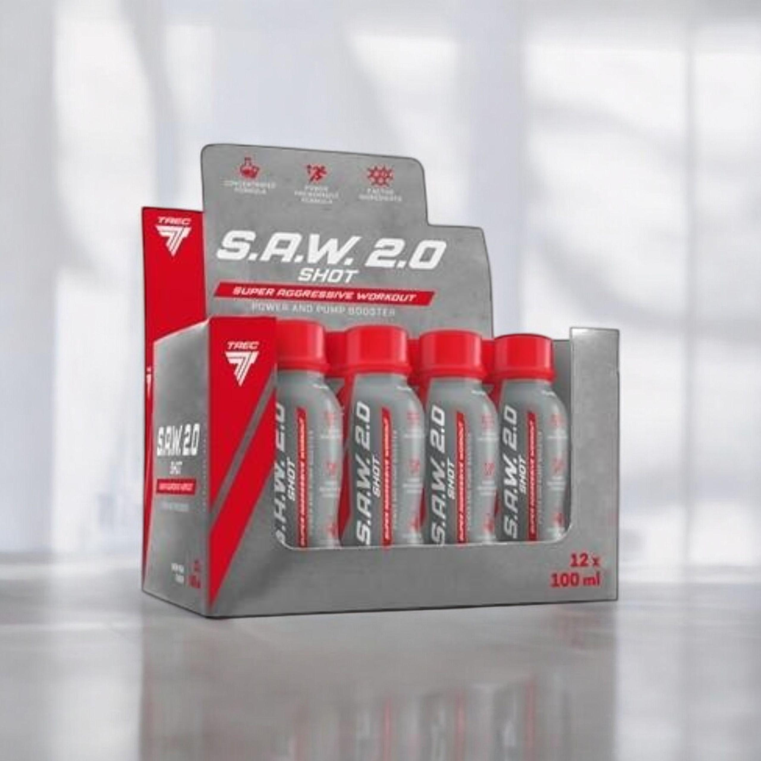 TREC - S.A.W. 2.0 Shot - 12x 100ml - Třešeň Hruška