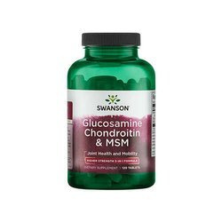 SWANSON Glucosamine Chondroitin & MSM 500/400/200 - 120tabs - Glukosamin Chondroitin MSM