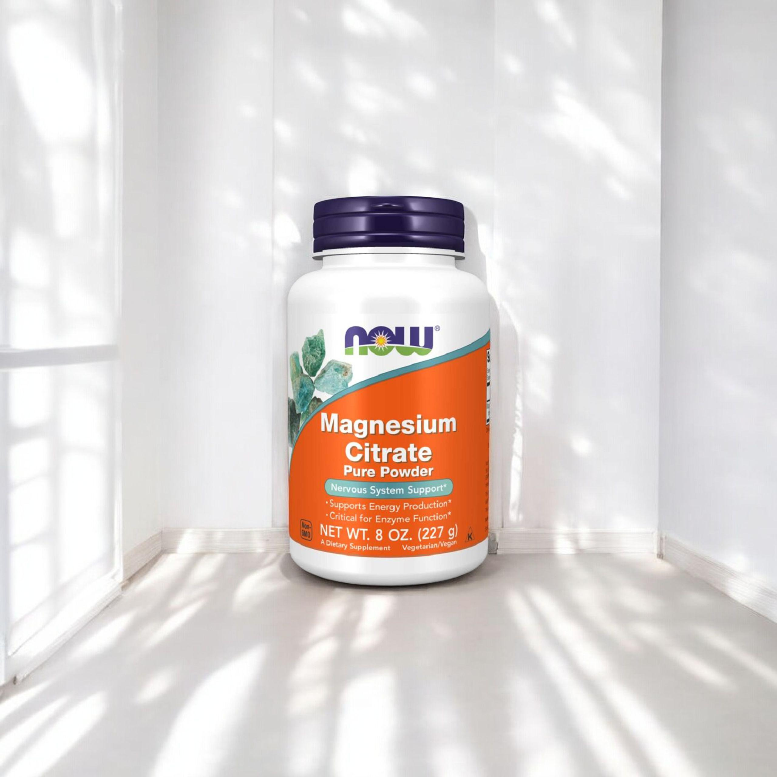 NOW Magnesium Citrate Powder - 227g