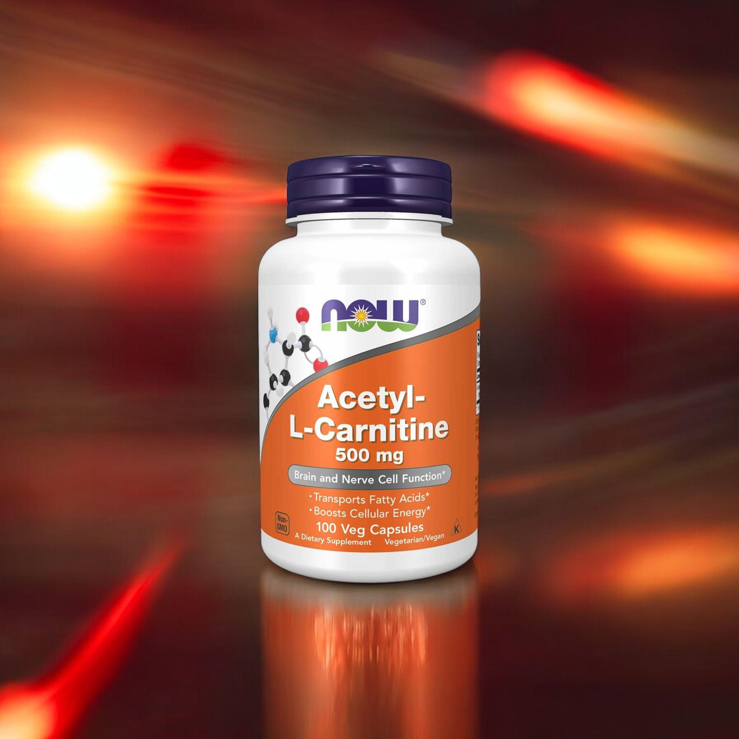 NOW Acetyl L-Carnitine 500mg - 100vcaps.