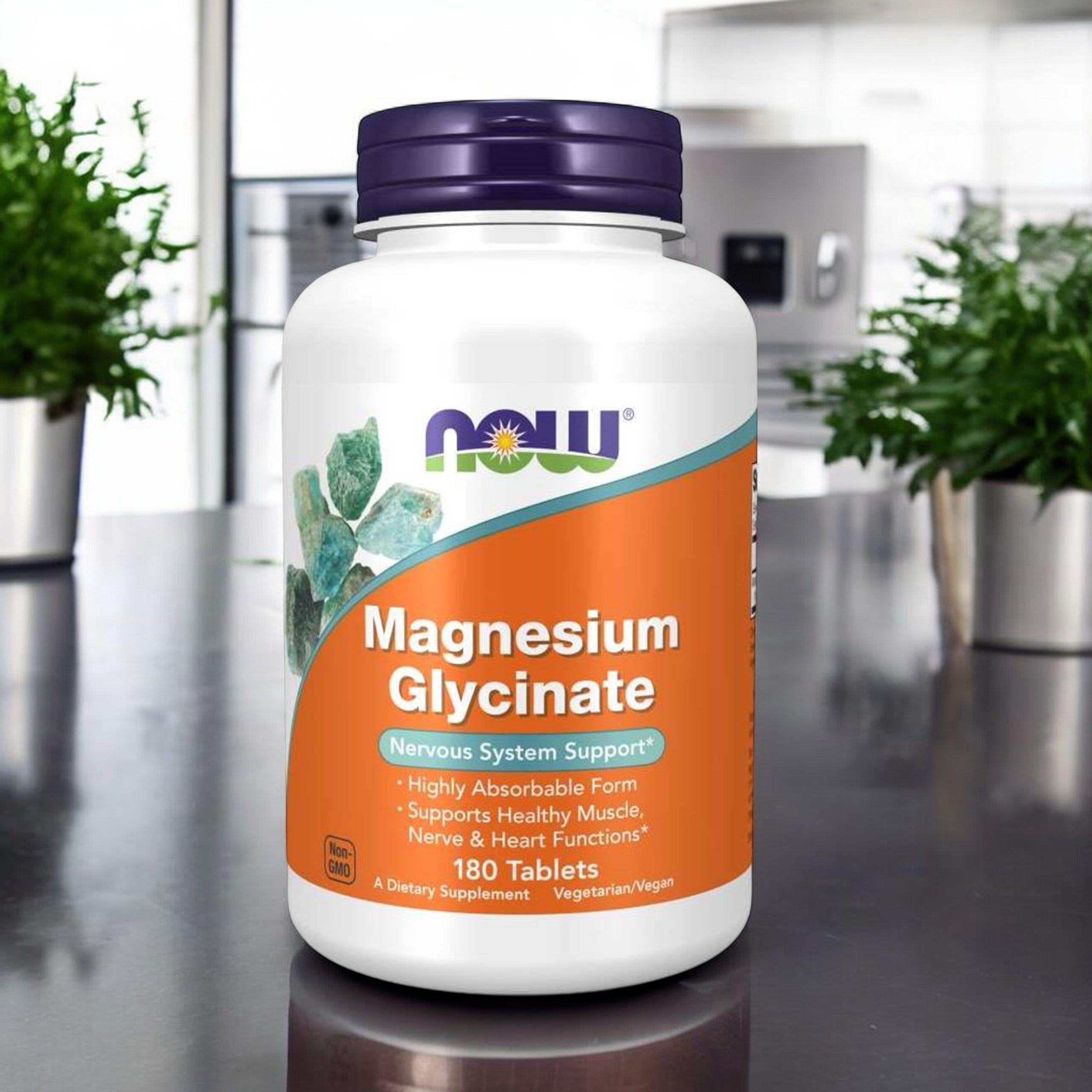 NOW Magnesium Glycinate - 180tabs.