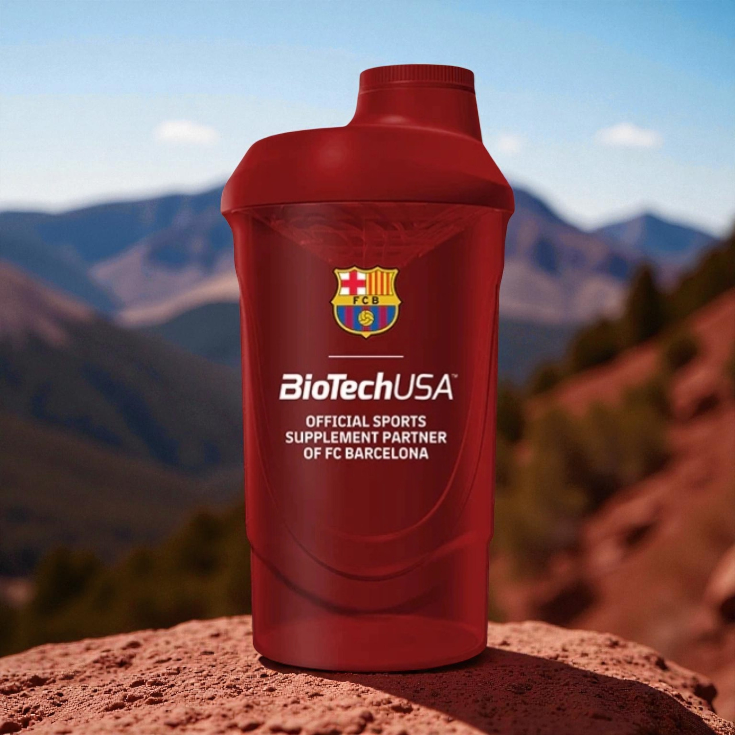 BIOTECH - Shaker Biotech FC Barcelona - 600ml - Červený