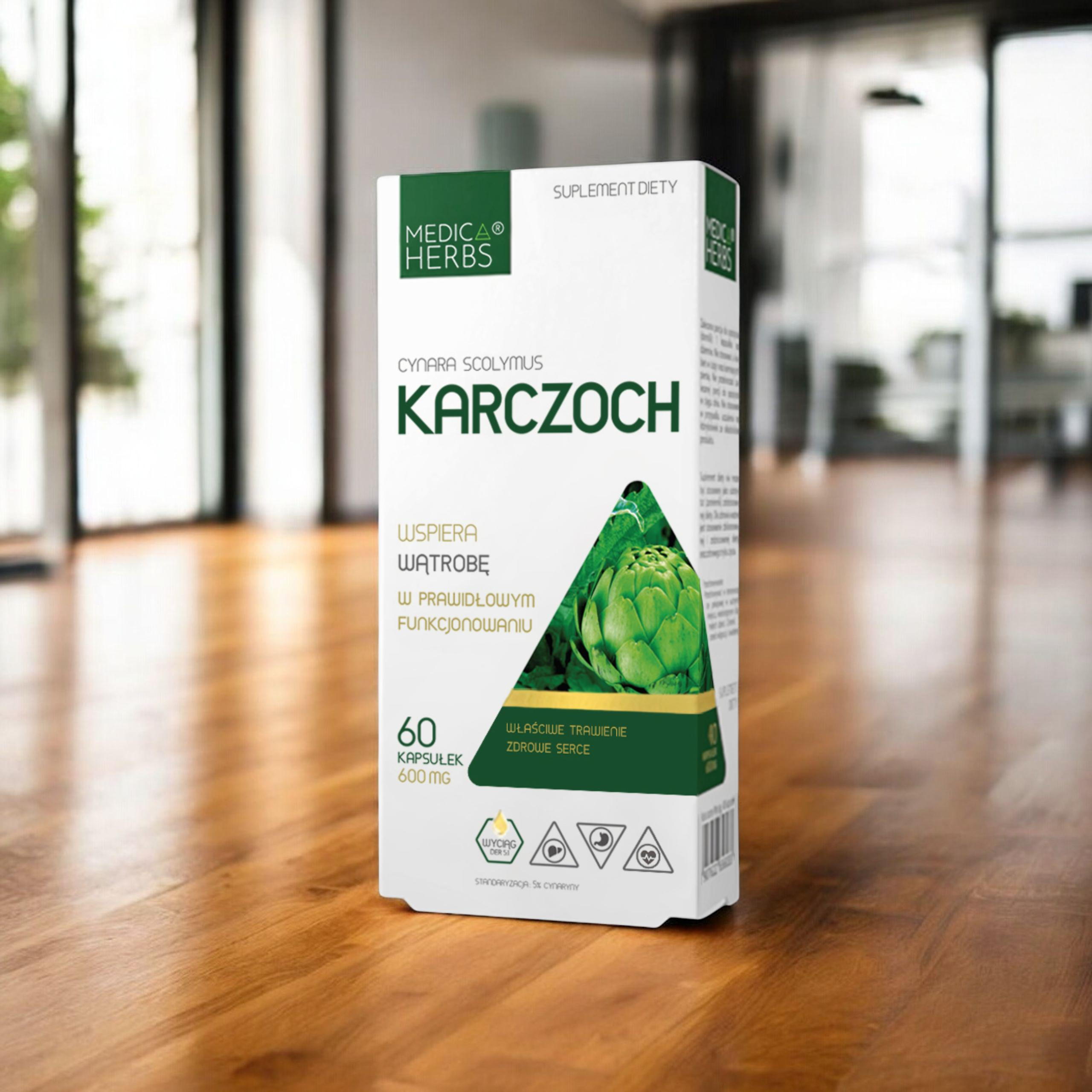 MEDICA HERBS - Artyčok 600mg - 60tobolek