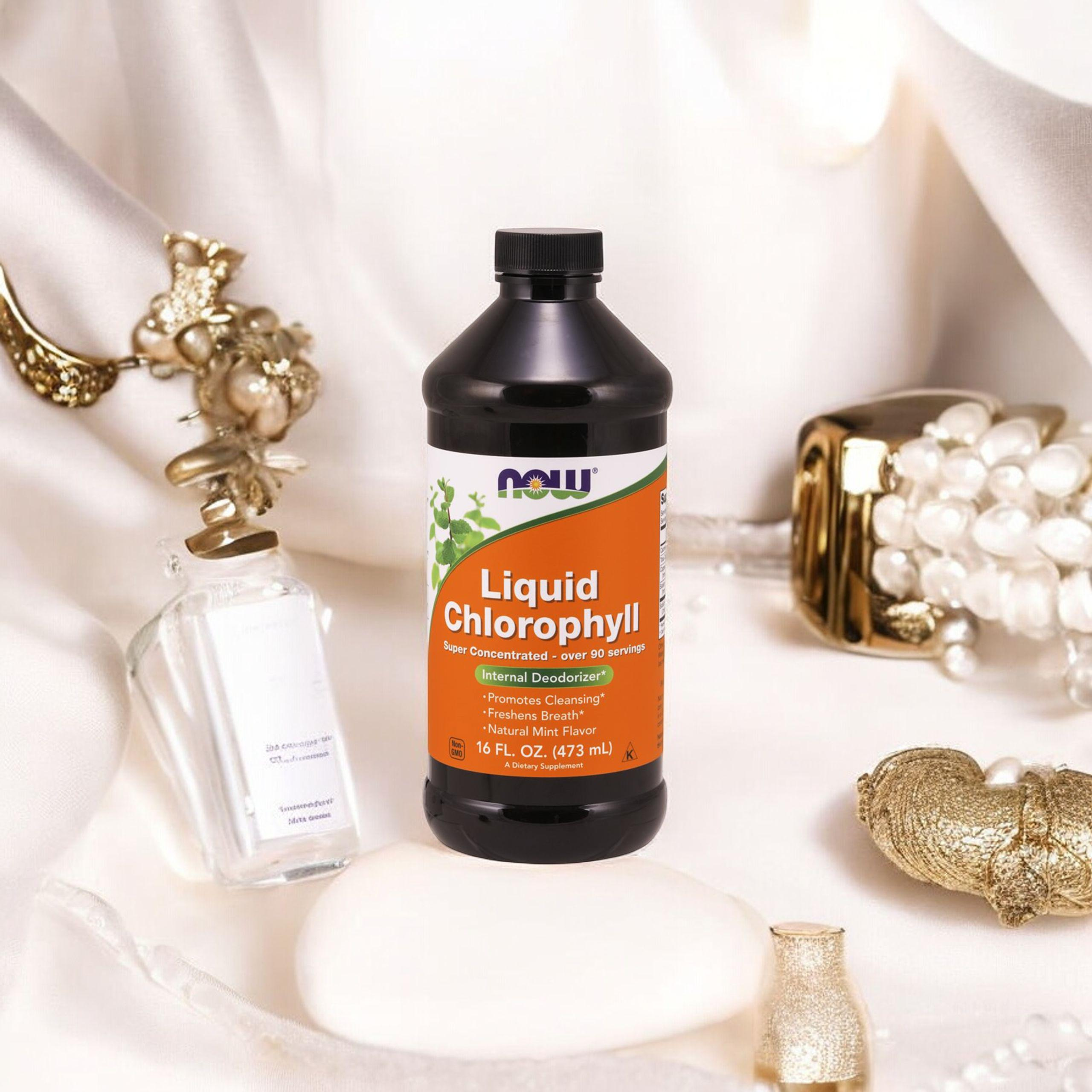 NOW Liquid Chlorophyll - 473ml - Chlorofyl v tekutině