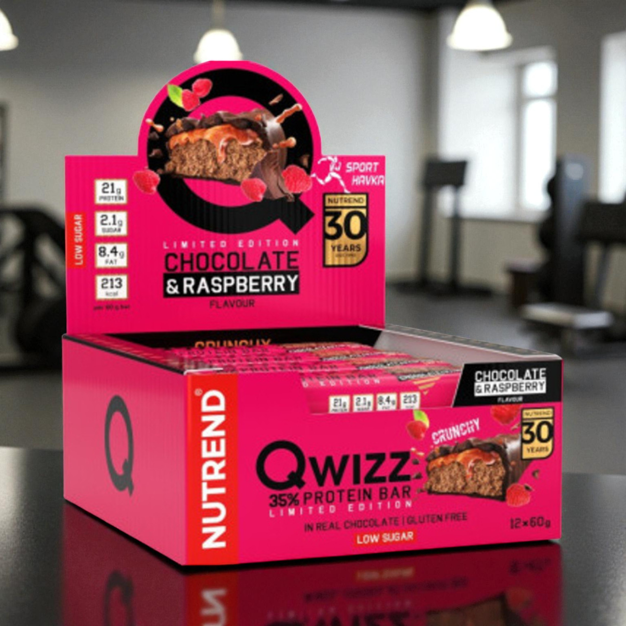 NUTREND - Tyčinka QWIZZ Protein Bar - 24x 60g