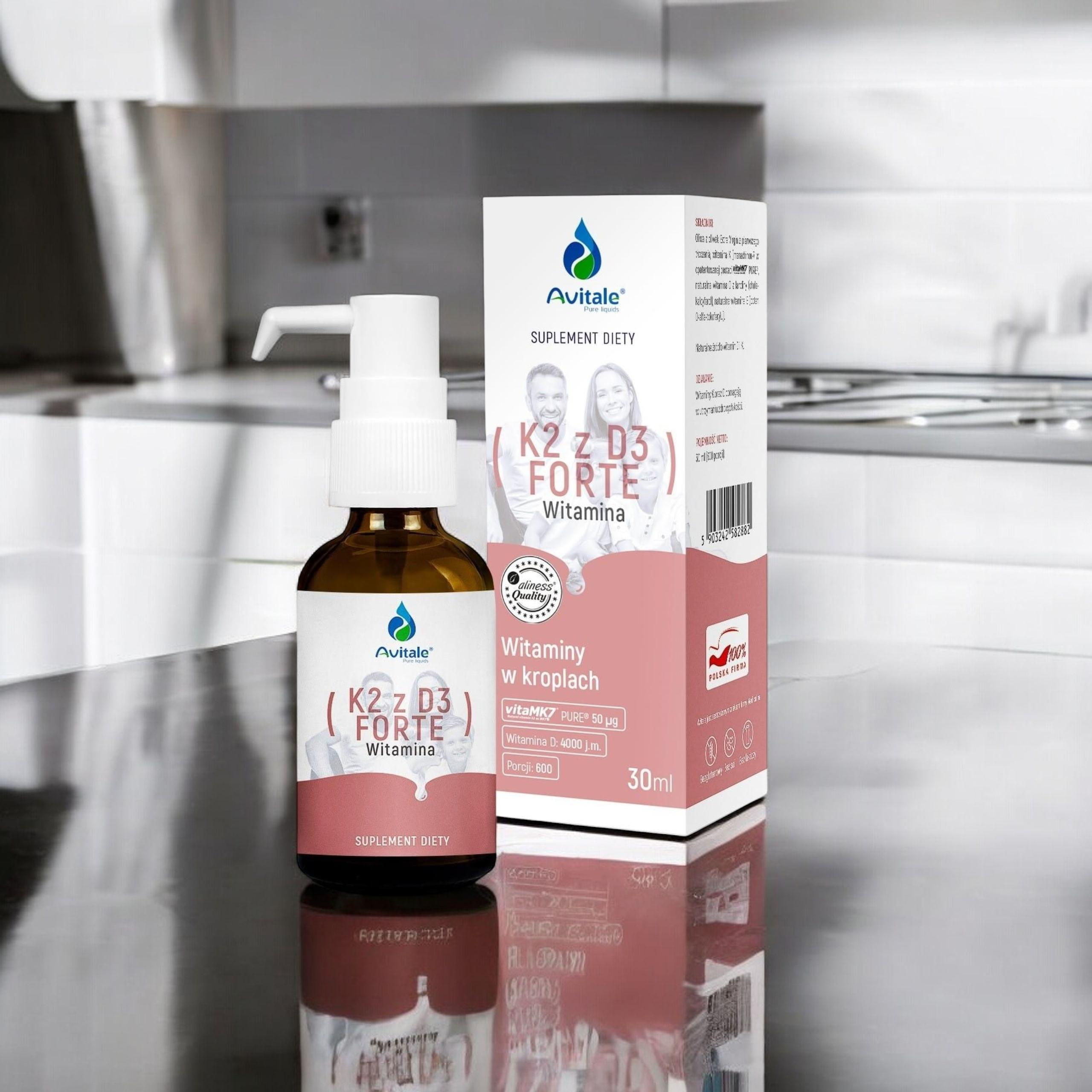 ALINESS - Avitale Vitamin K2 MK7 + D3 Forte - 30ml