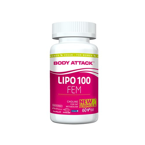 BODY ATTACK Lipo 100 FEM - 60vcaps - VÝPRODEJ - 28-02
