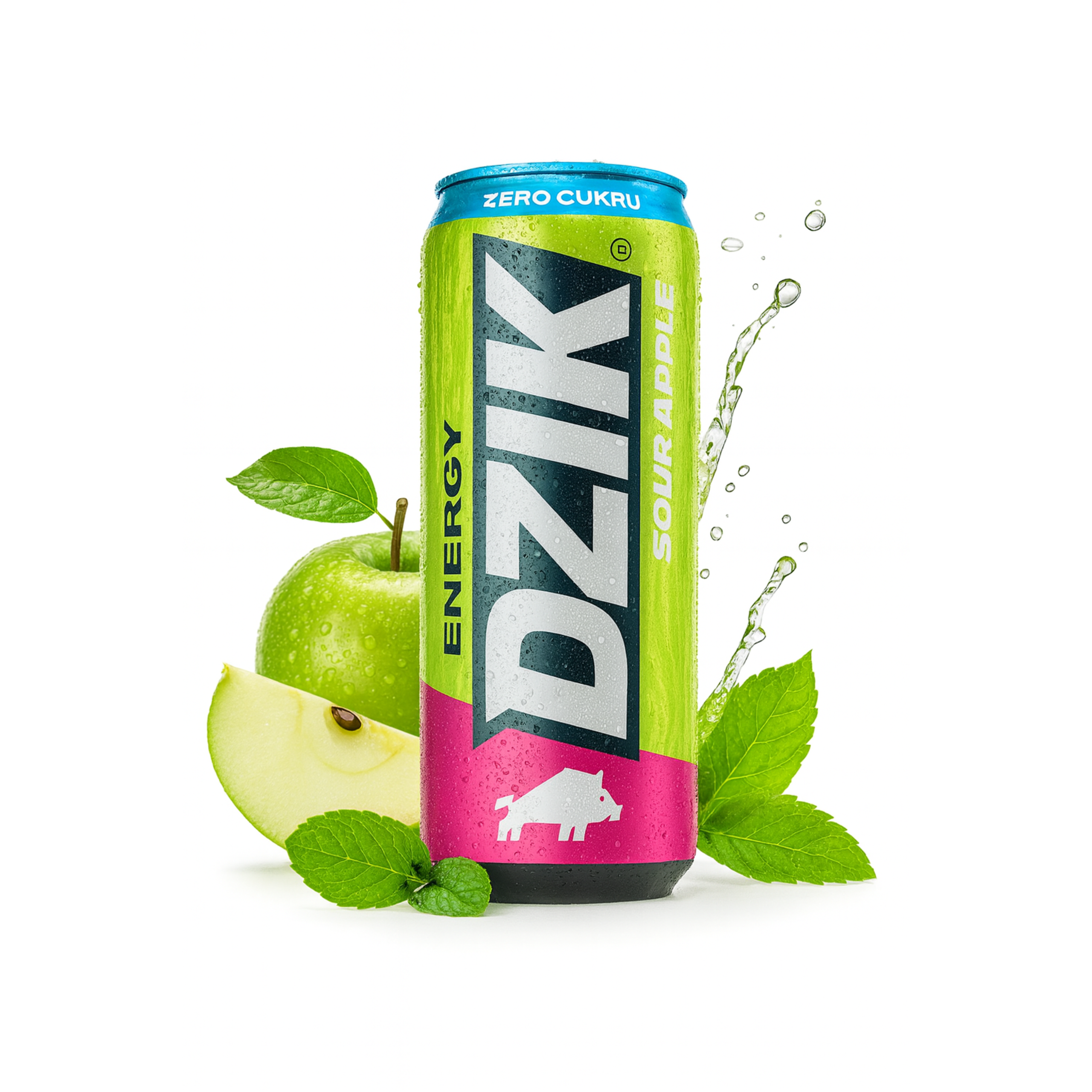 DZIK - Dzik Energy - 500ml - Kyselé Jablko