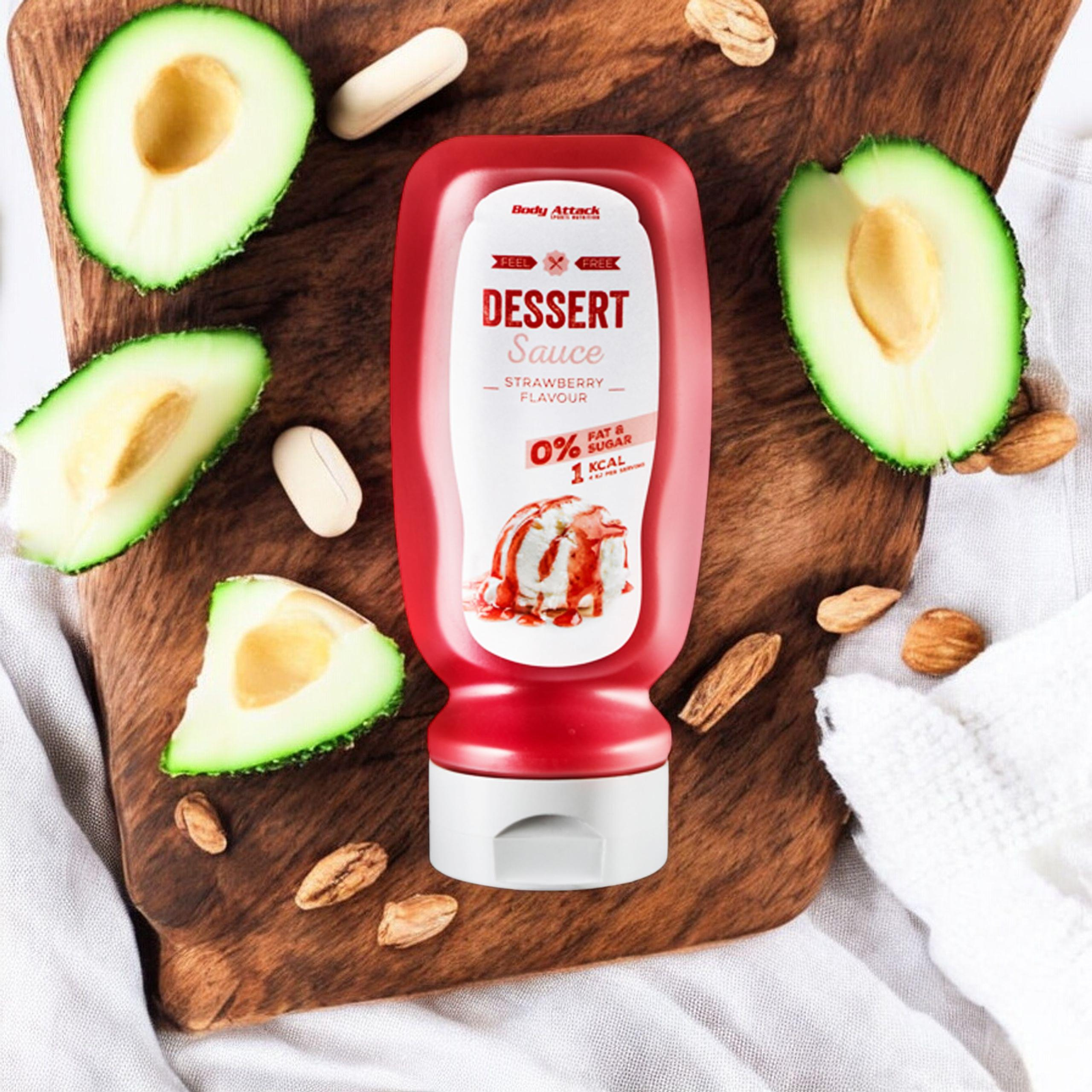 BODY ATTACK Dessert Sauce Strawberry Flavour - 320ml