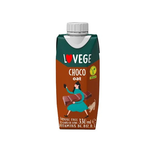 SANTE Napój Lovege Choco-Oat - 330ml - Nápoj čokoládovo-ovesný