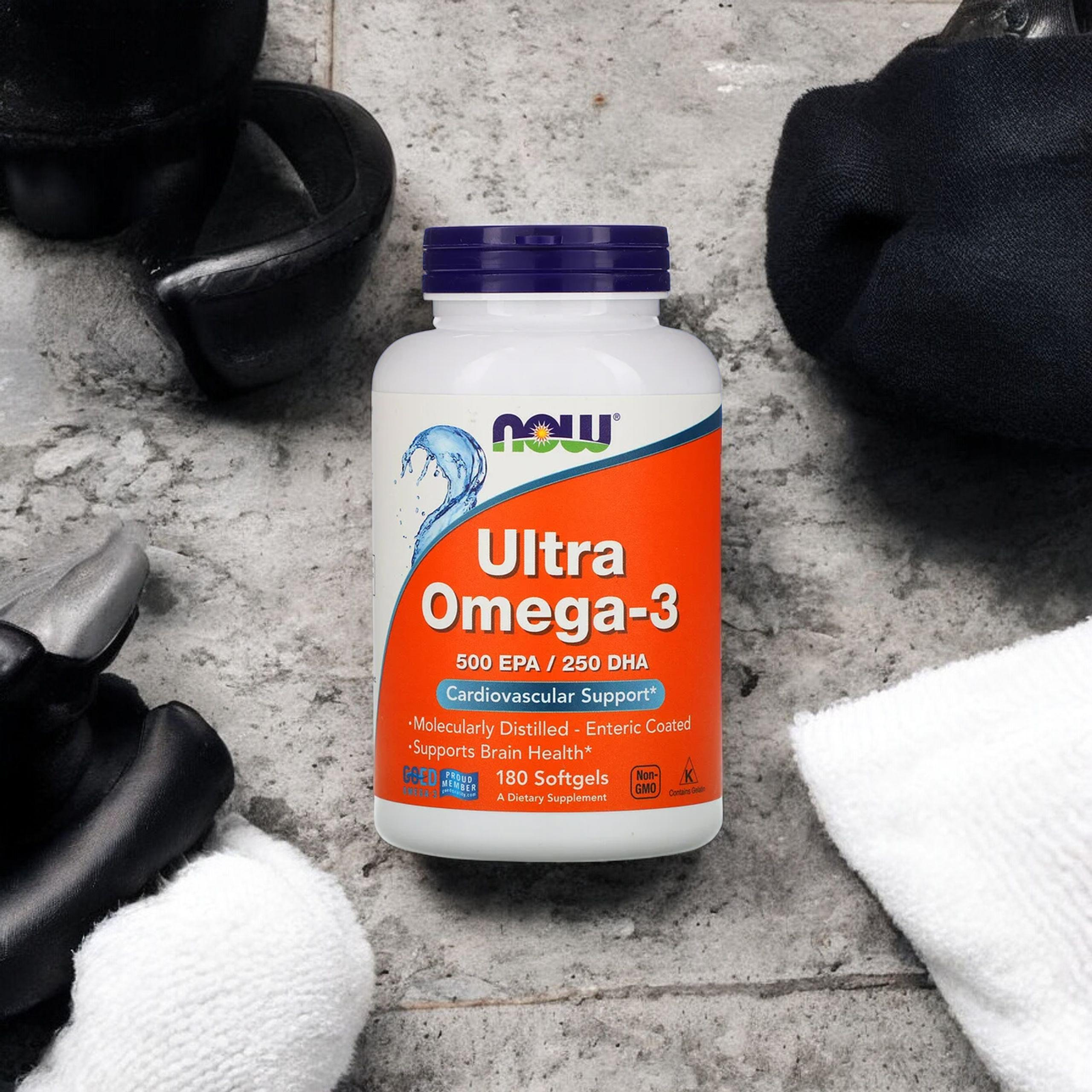 NOW Ultra Omega 3 - 500 EPA / 250 DHA - 180softgels