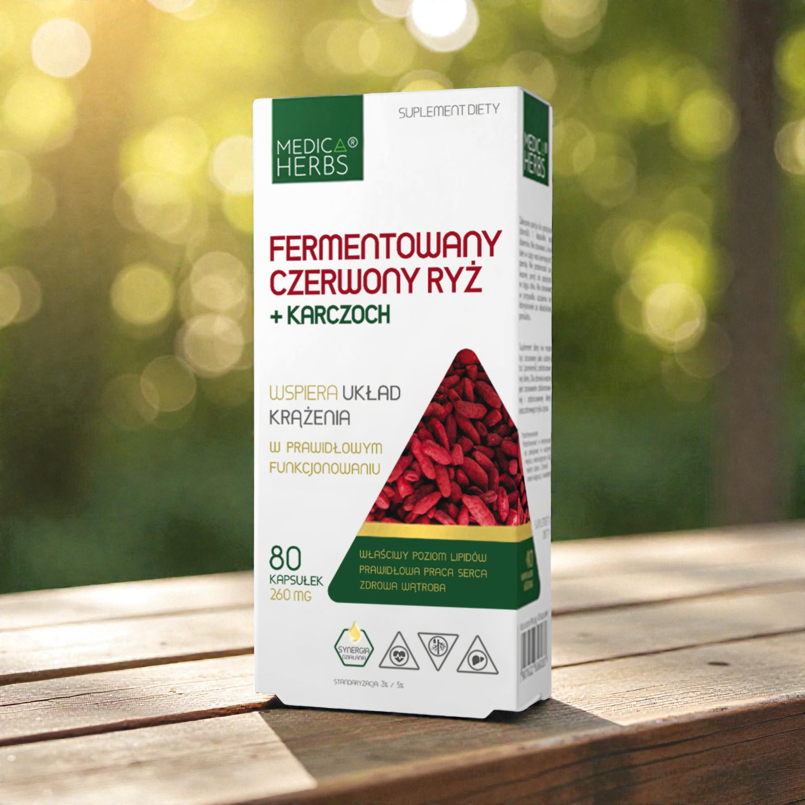 MEDICA HERBS - Fermentovaná Červená Rýže + Artyčok - 80caps.