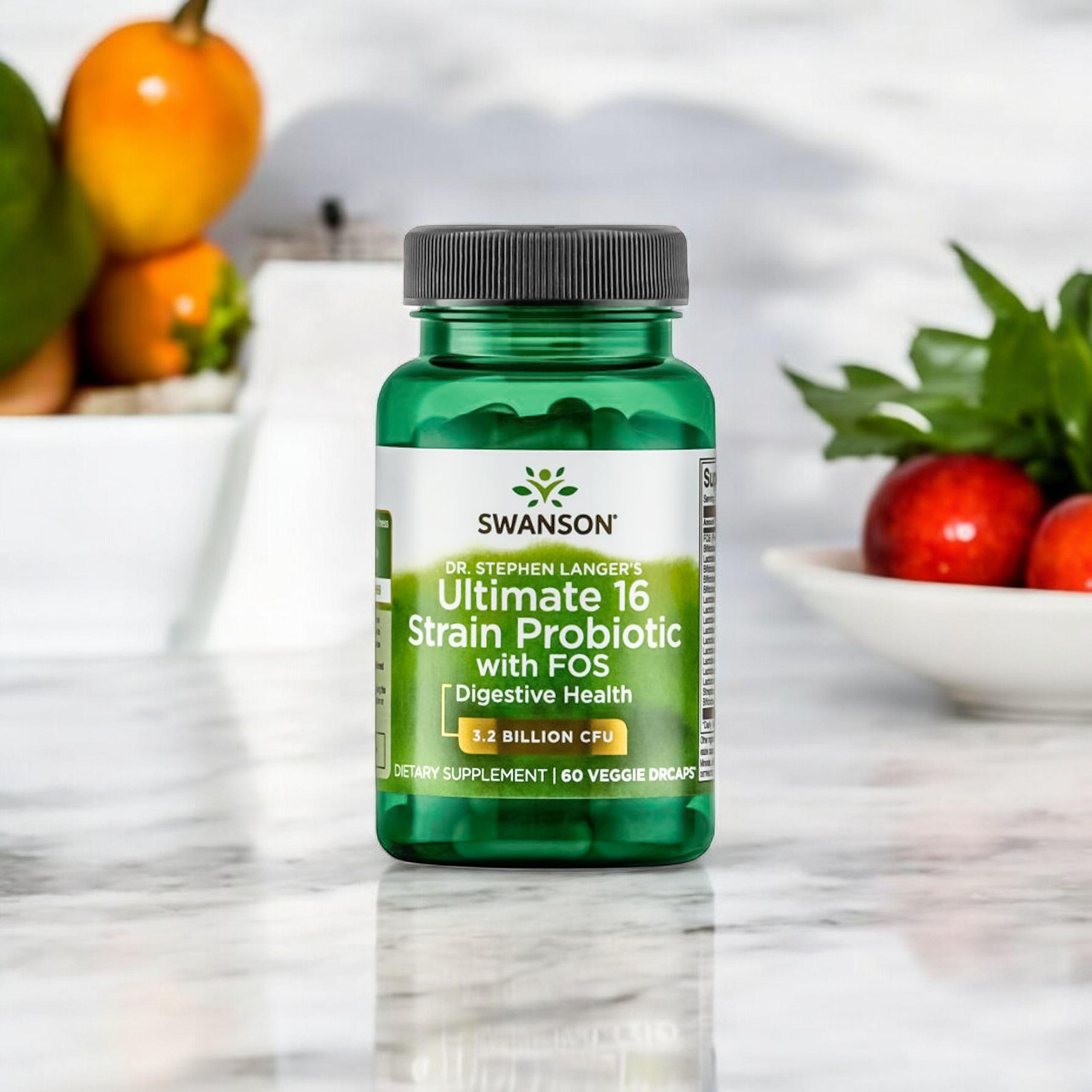 SWANSON Ultimate 16 Strain Probiotic with Fos - 60vcaps