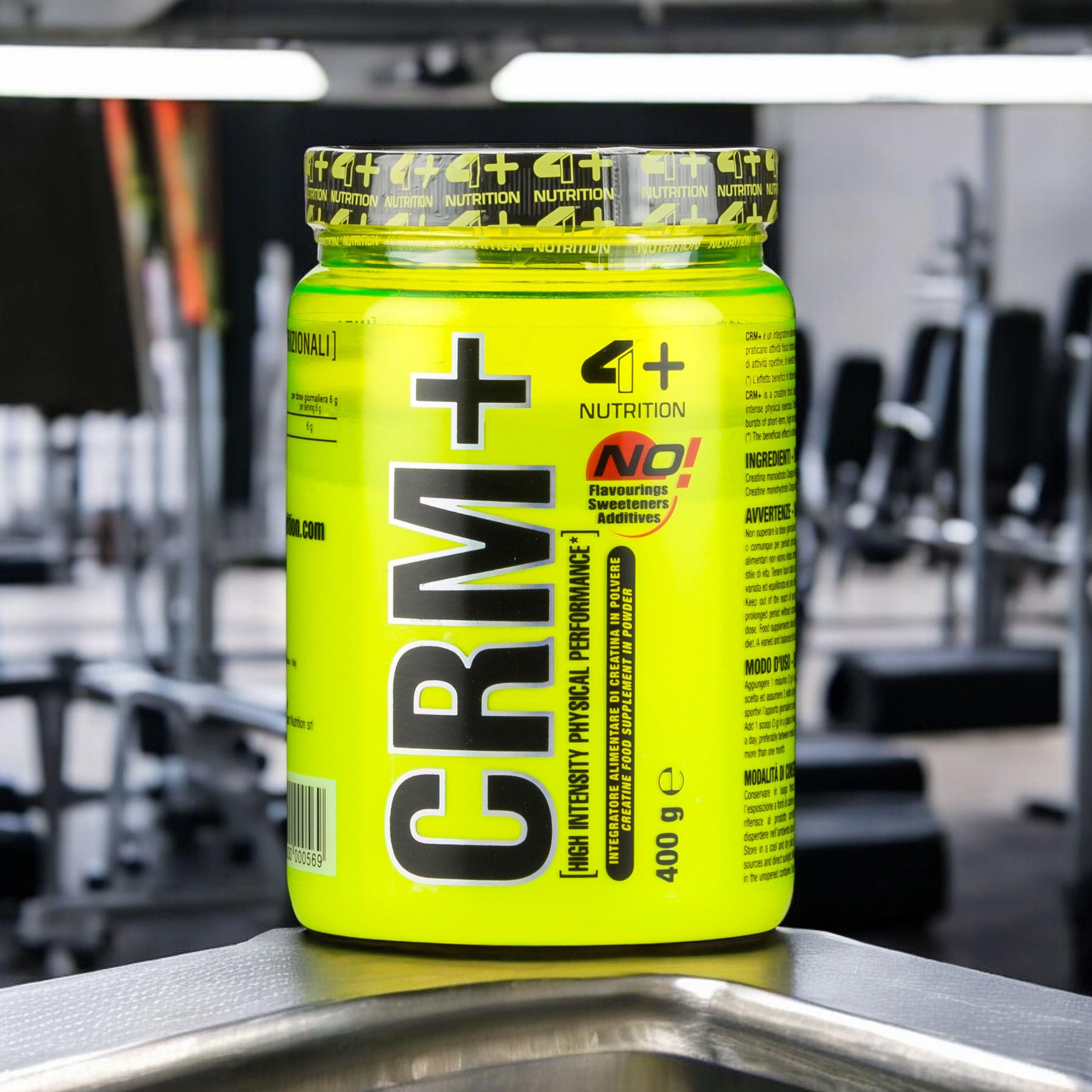 4+ NUTRITION Creatine Monohydrate Creapure CRM+ - 400g