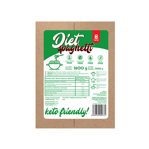 Cheat Meal Nutrition Diet Spaghetti - 1600g (1000g netto) - Těstoviny Konjac
