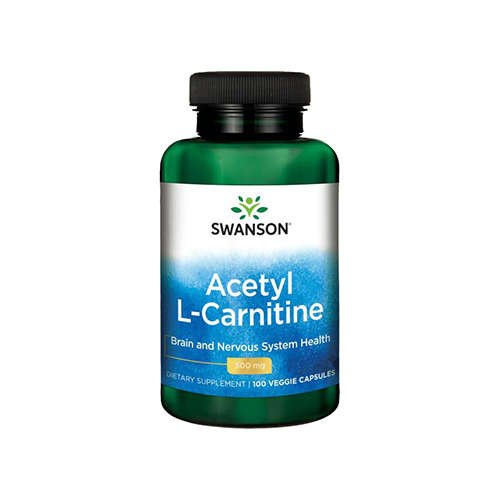 SWANSON Acetyl L-Carnitine 500mg - 100vcaps. - Acetyl L-Karnitina
