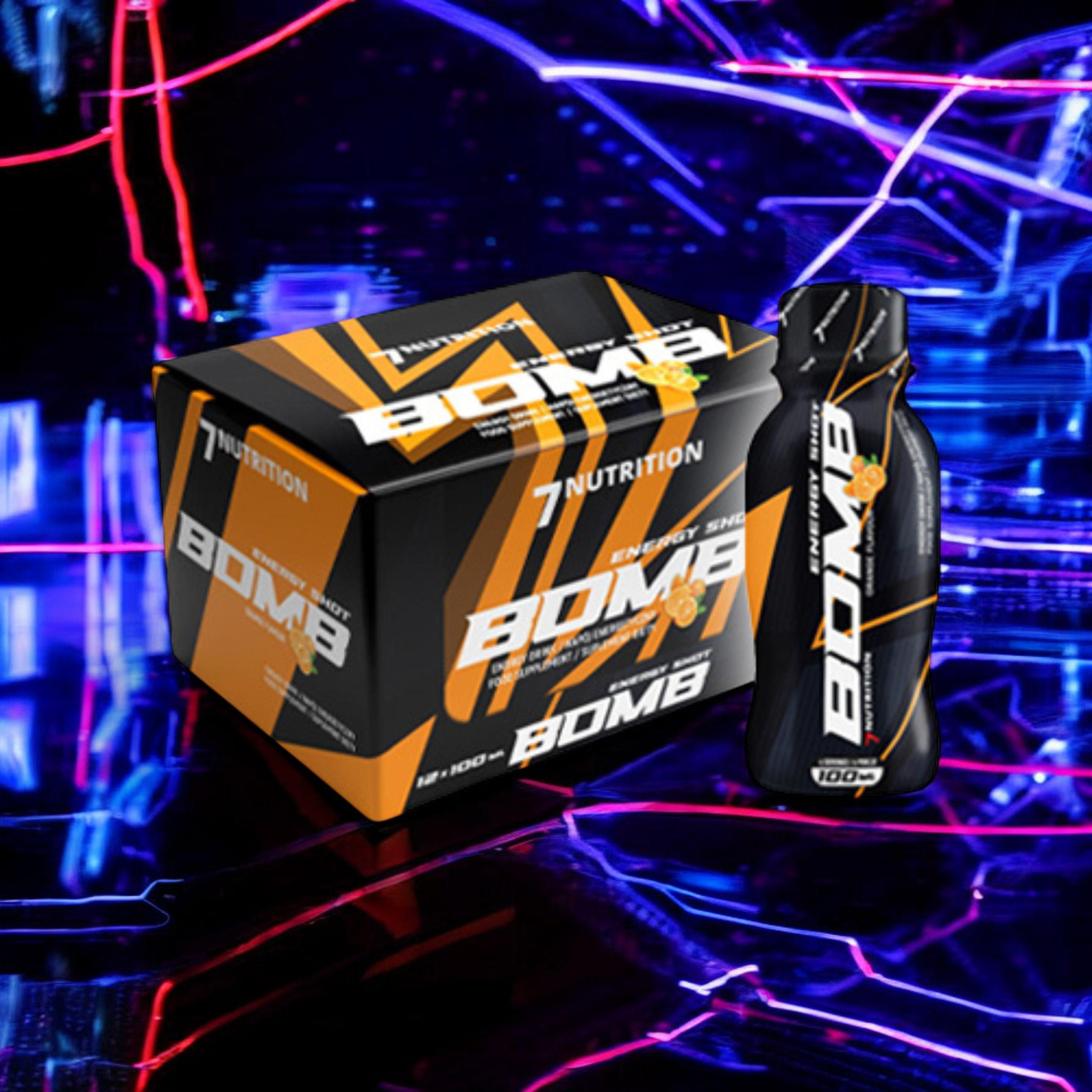 7 NUTRITION - Bomb Shot - 12x 100ml - Pomeranč