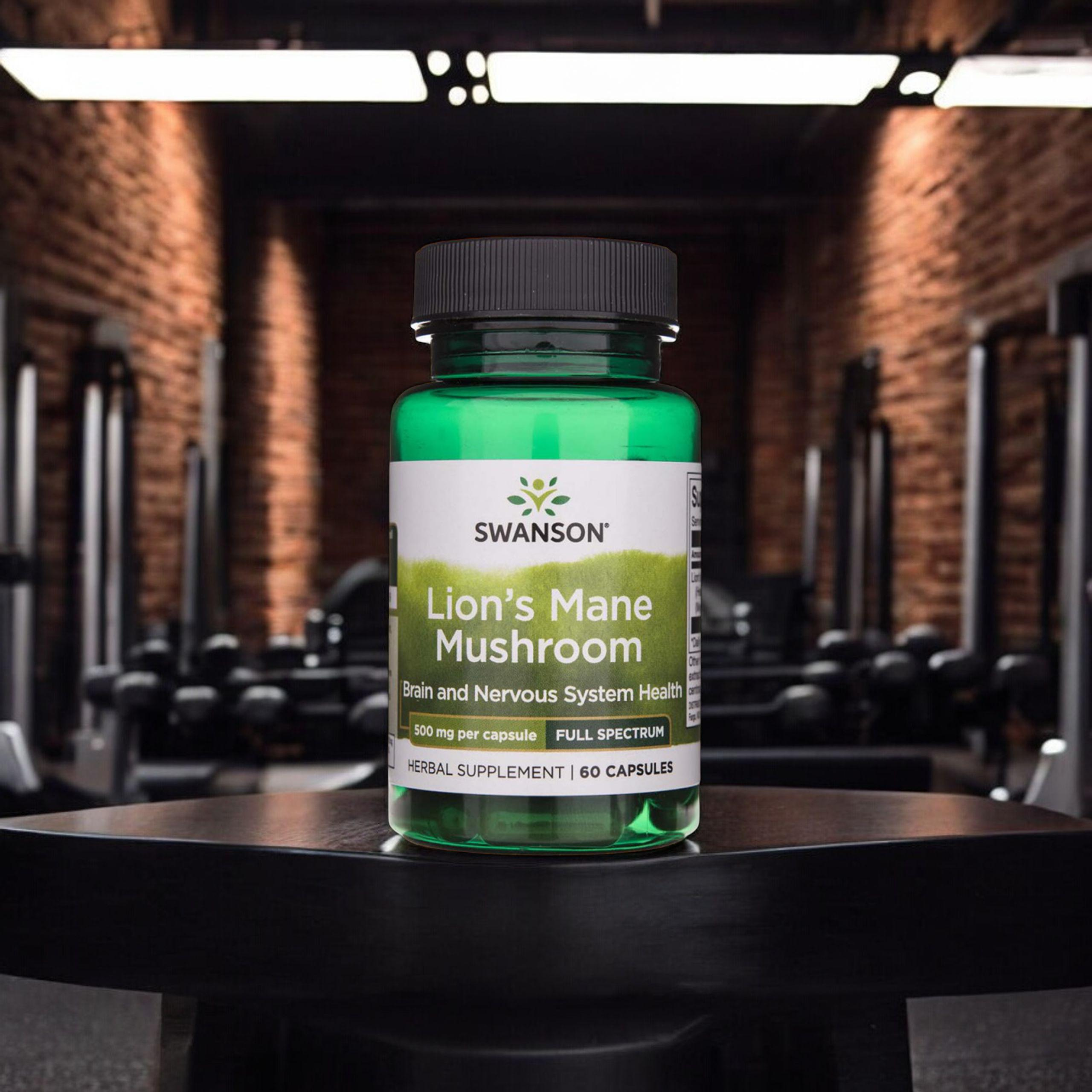 SWANSON Lion's Mane Mushroom 500mg - 60caps. - Korálovec ježatý