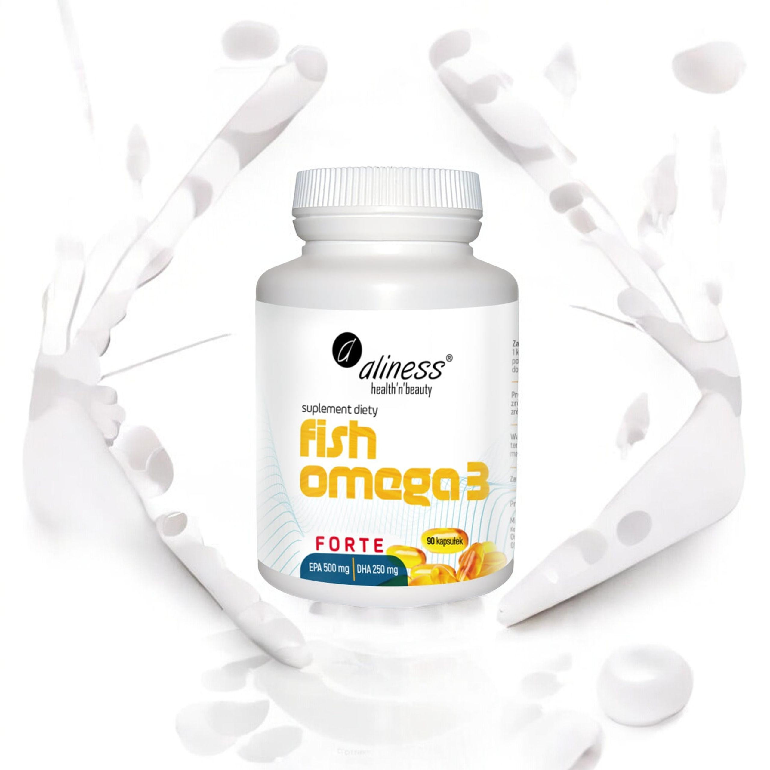 ALINESS - Rybí Omega 3 Forte EPA 500mg DHA 250mg - 60 kapslí