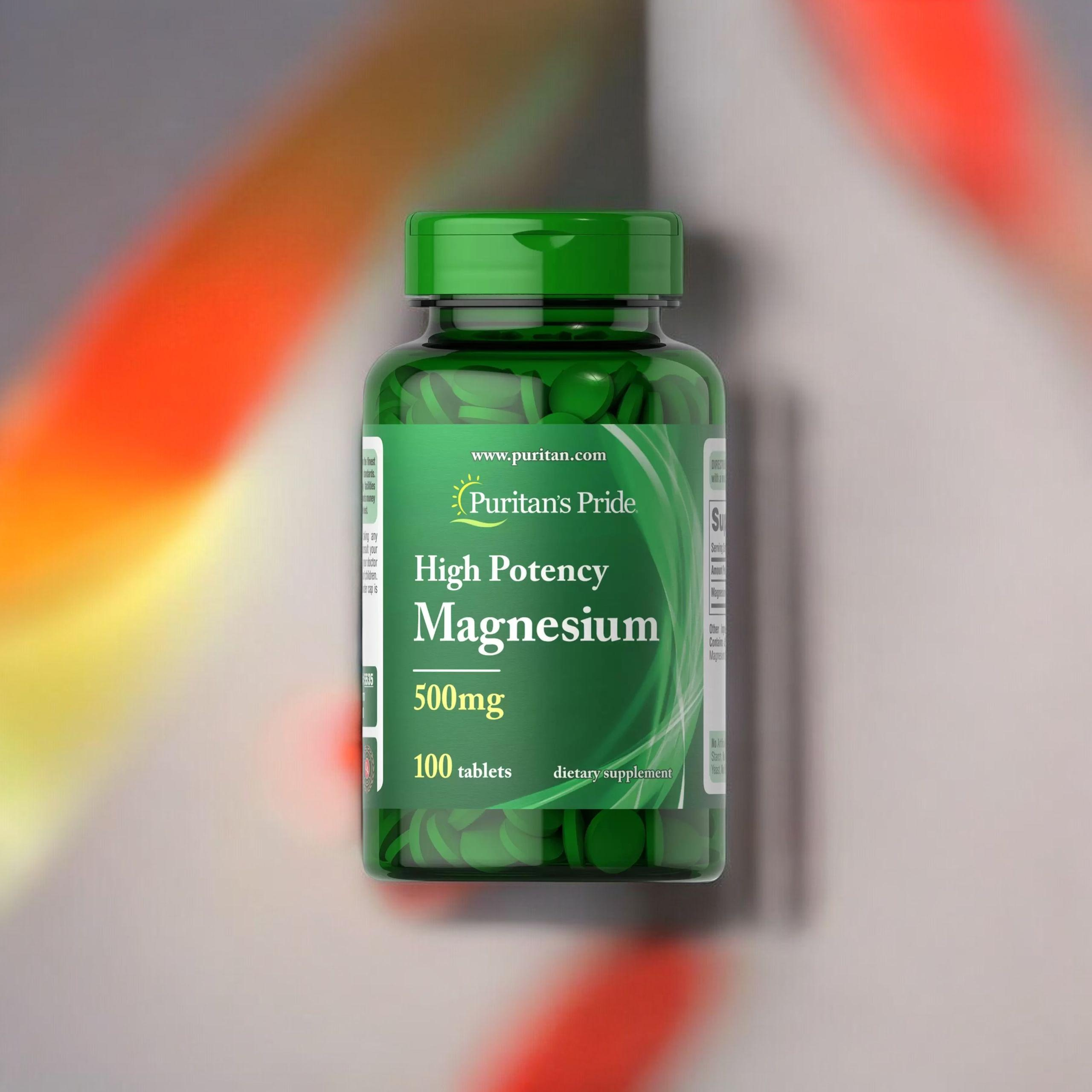 Puritan's Pride High Potency Magnesium 500mg - 100tabs - Hořčík