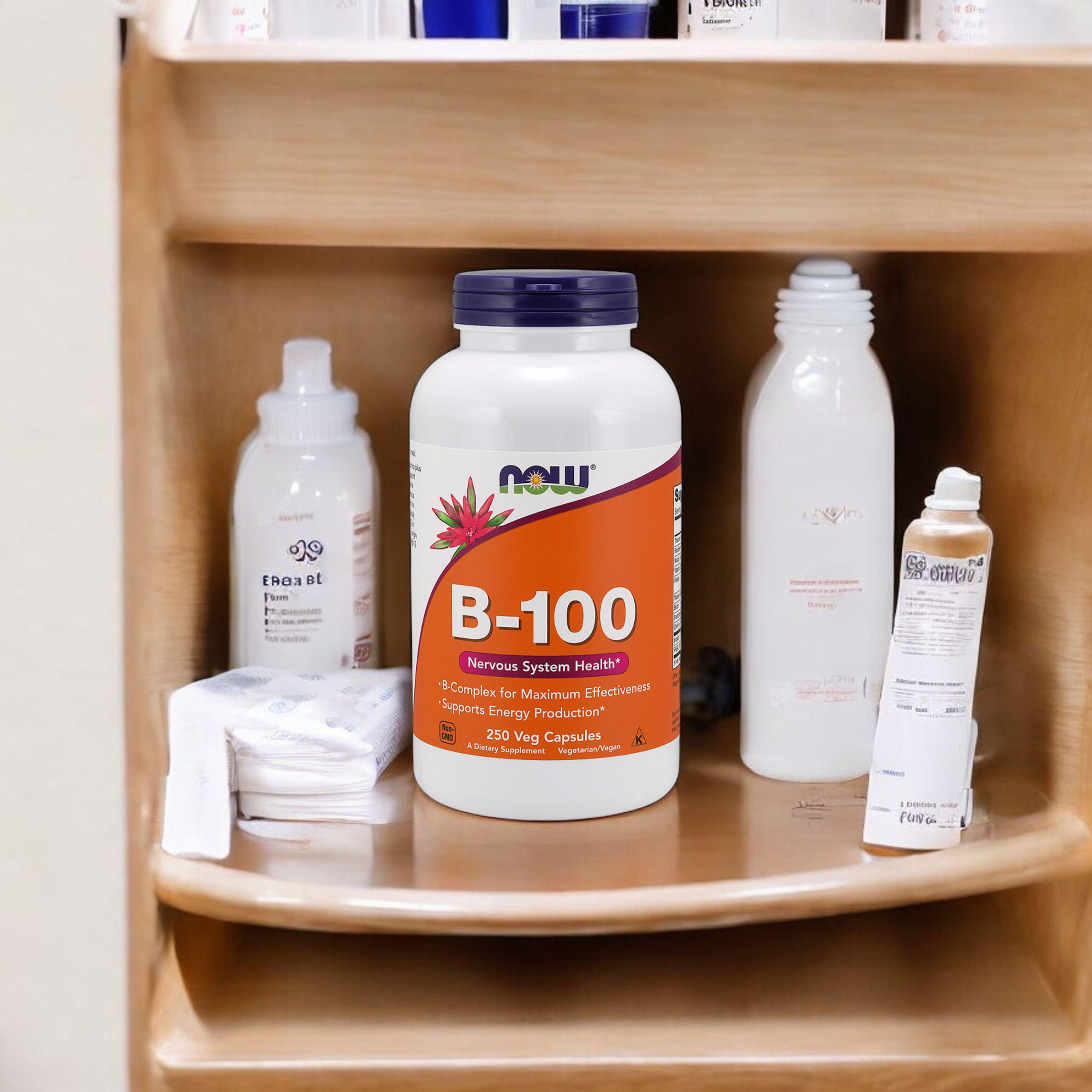 NOW Vitamin B-100 - 250vcaps - Vitamín B