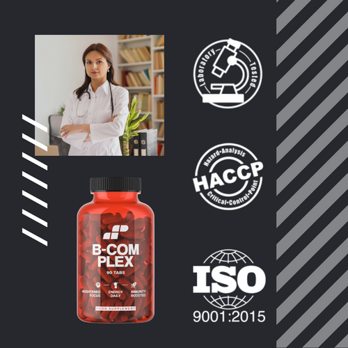 MP NUTRITION Vitamin B-Complex - 90tabs - Komplex Vitamín B