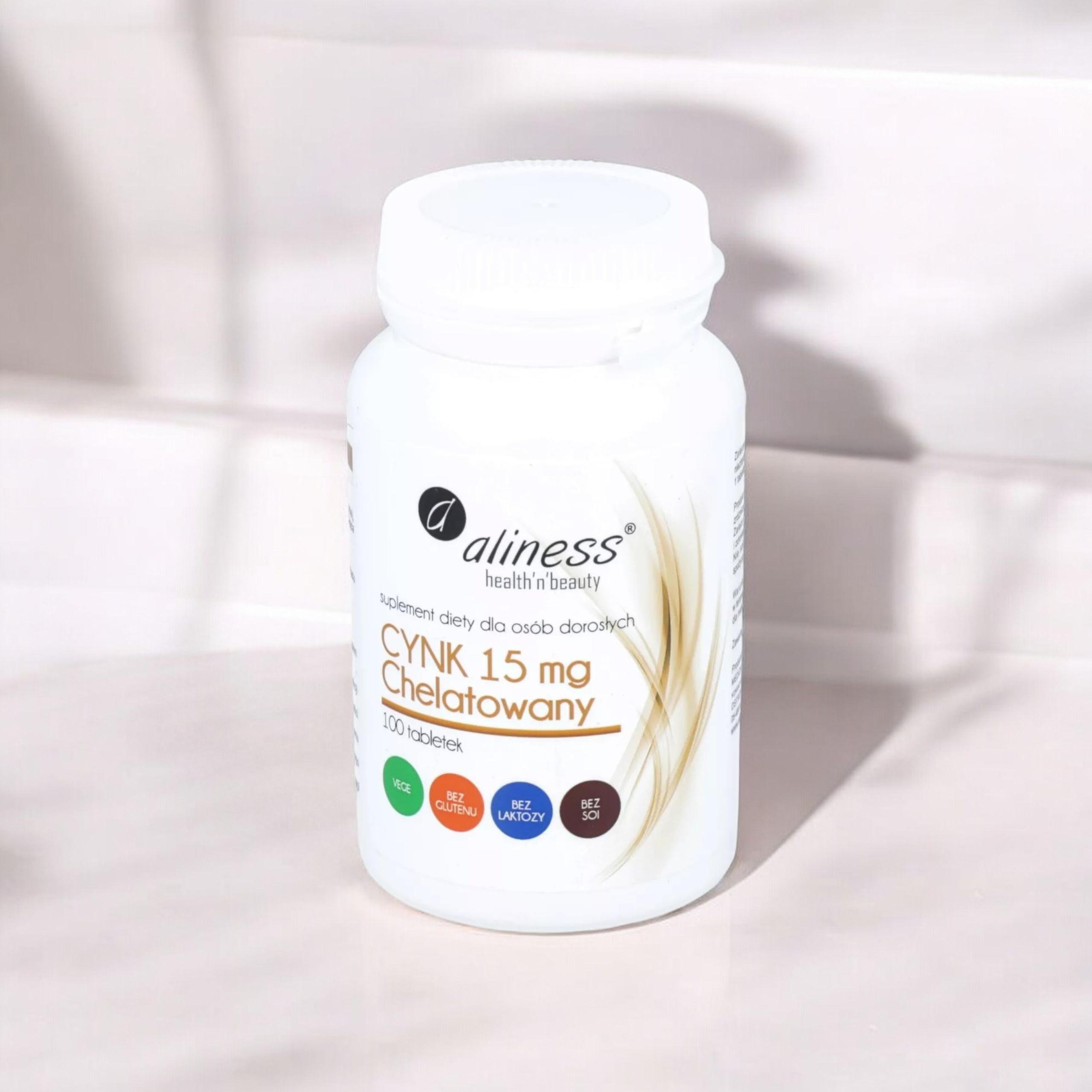 ALINESS - Chelátovaný Zinek 15mg - 100vtabs.