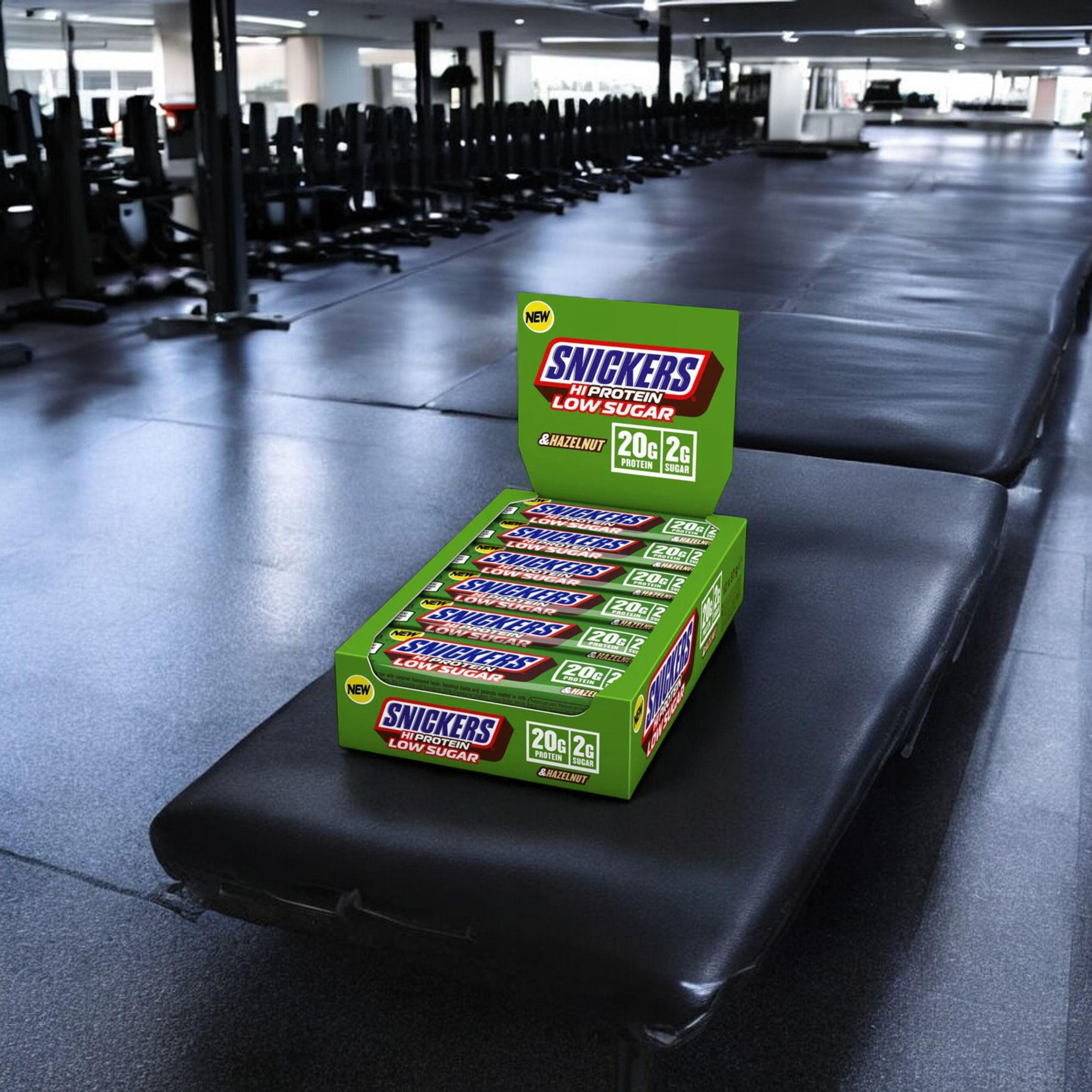 Mars - Tyčinka Snickers HI Protein s Nízkým Obsahem Cukru - 57g x12 - Lískový Ořech