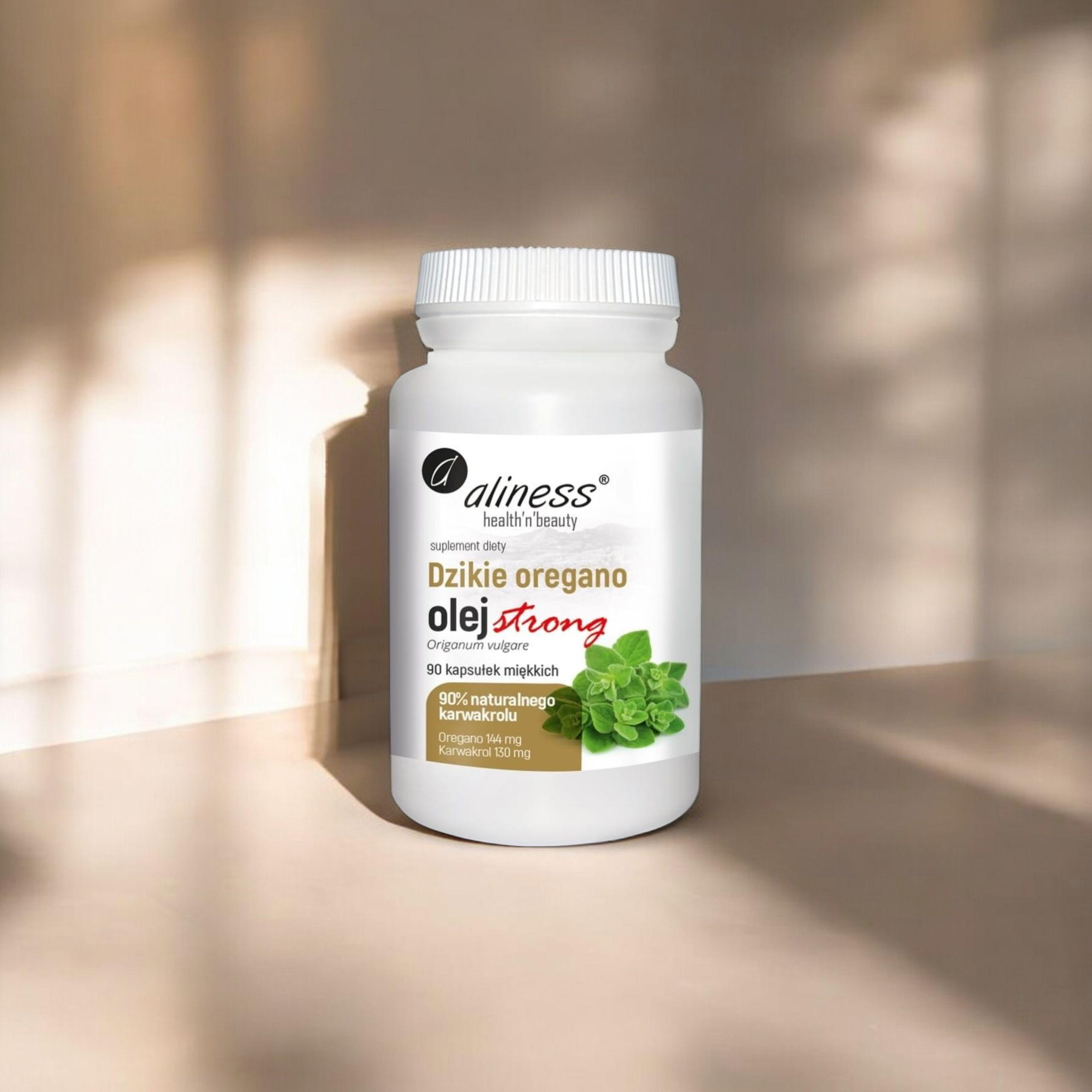 ALINESS - Oregano Olej Strong 100% Přírodní - 90vcaps.