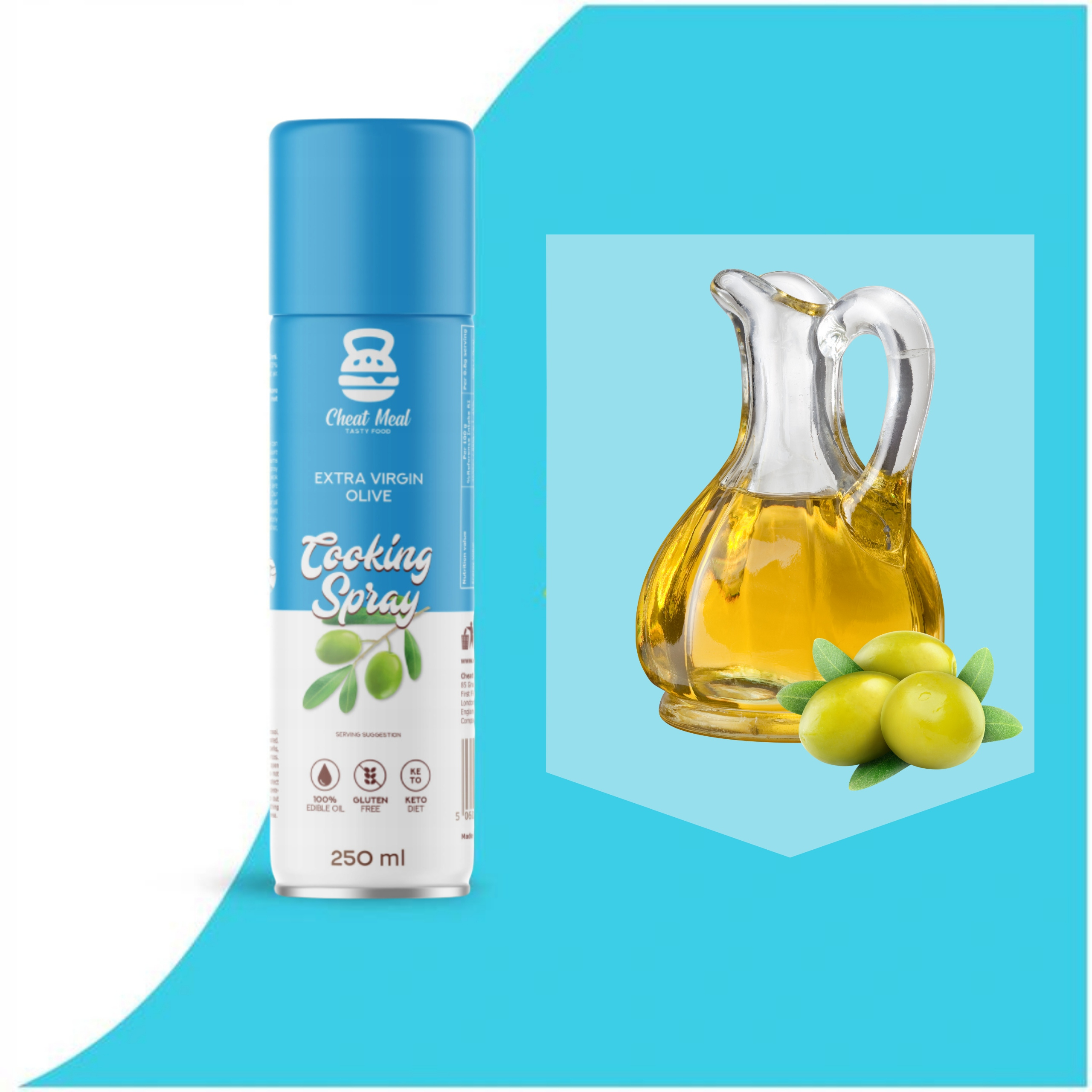 Těstoviny Konjac Tagliatelle 400g + Olivový olej ve spreji Cheat SADA