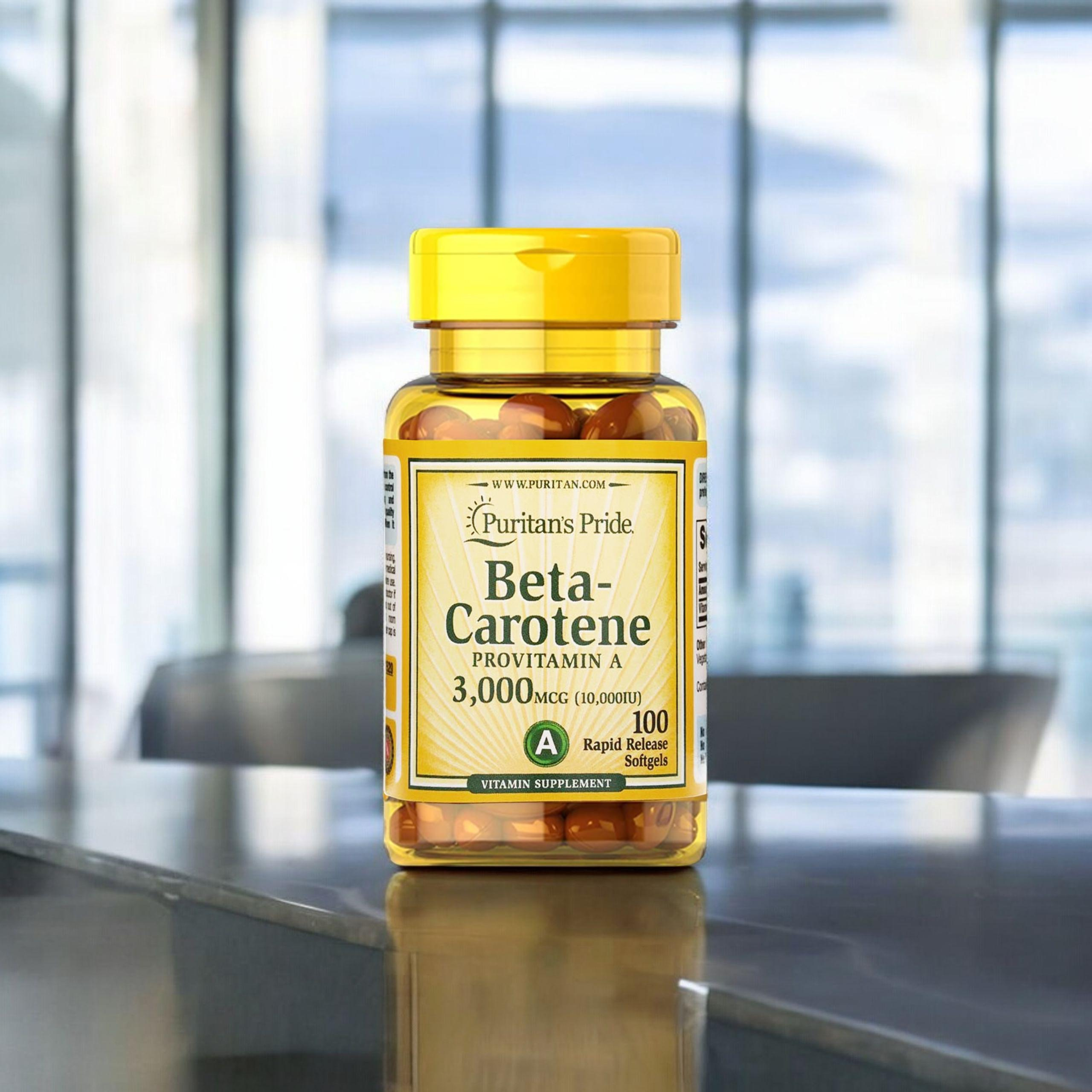 Puritan's Pride Beta - Carotene 10000IU - 100soft gels