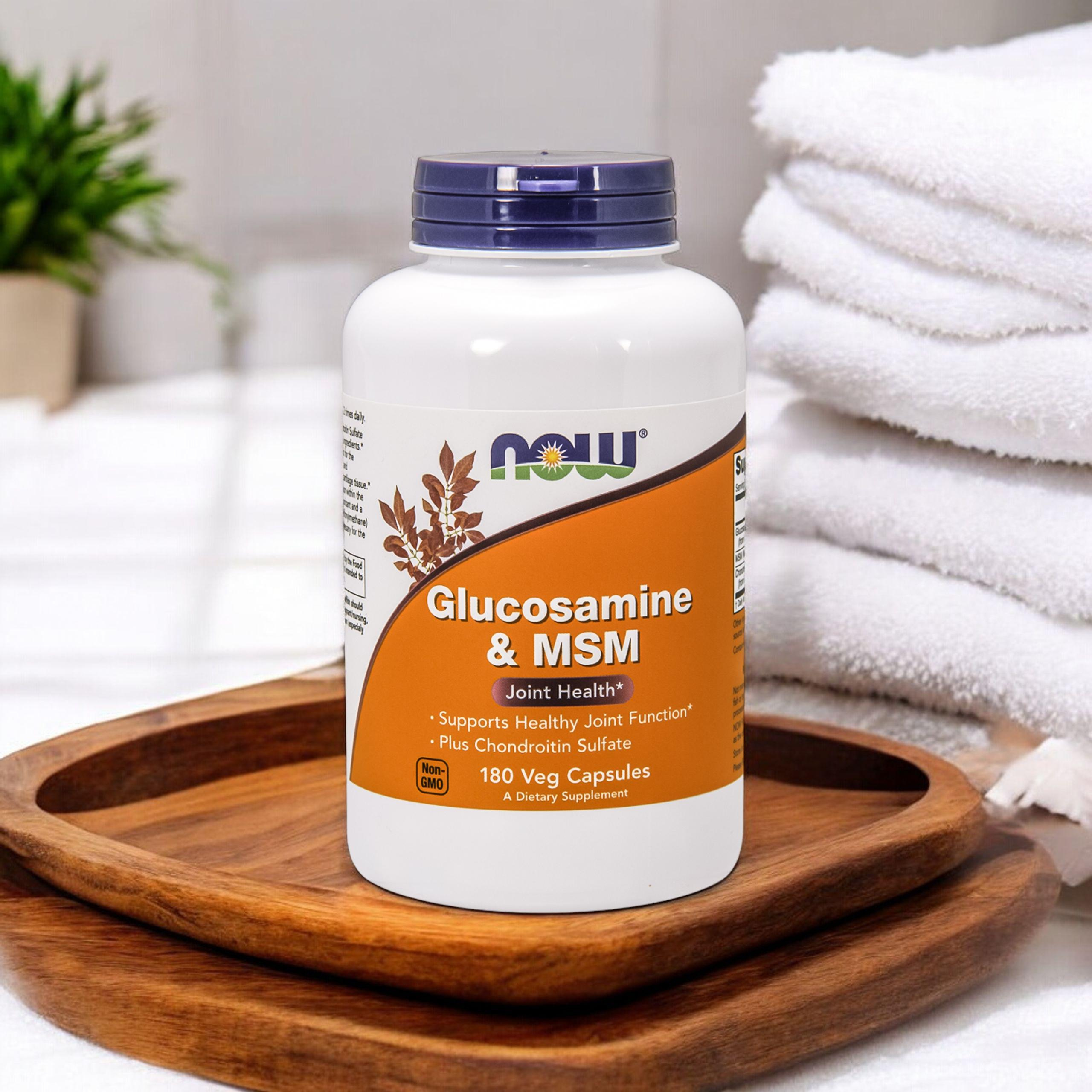 NOW Glucosamine & MSM - 180vegcaps