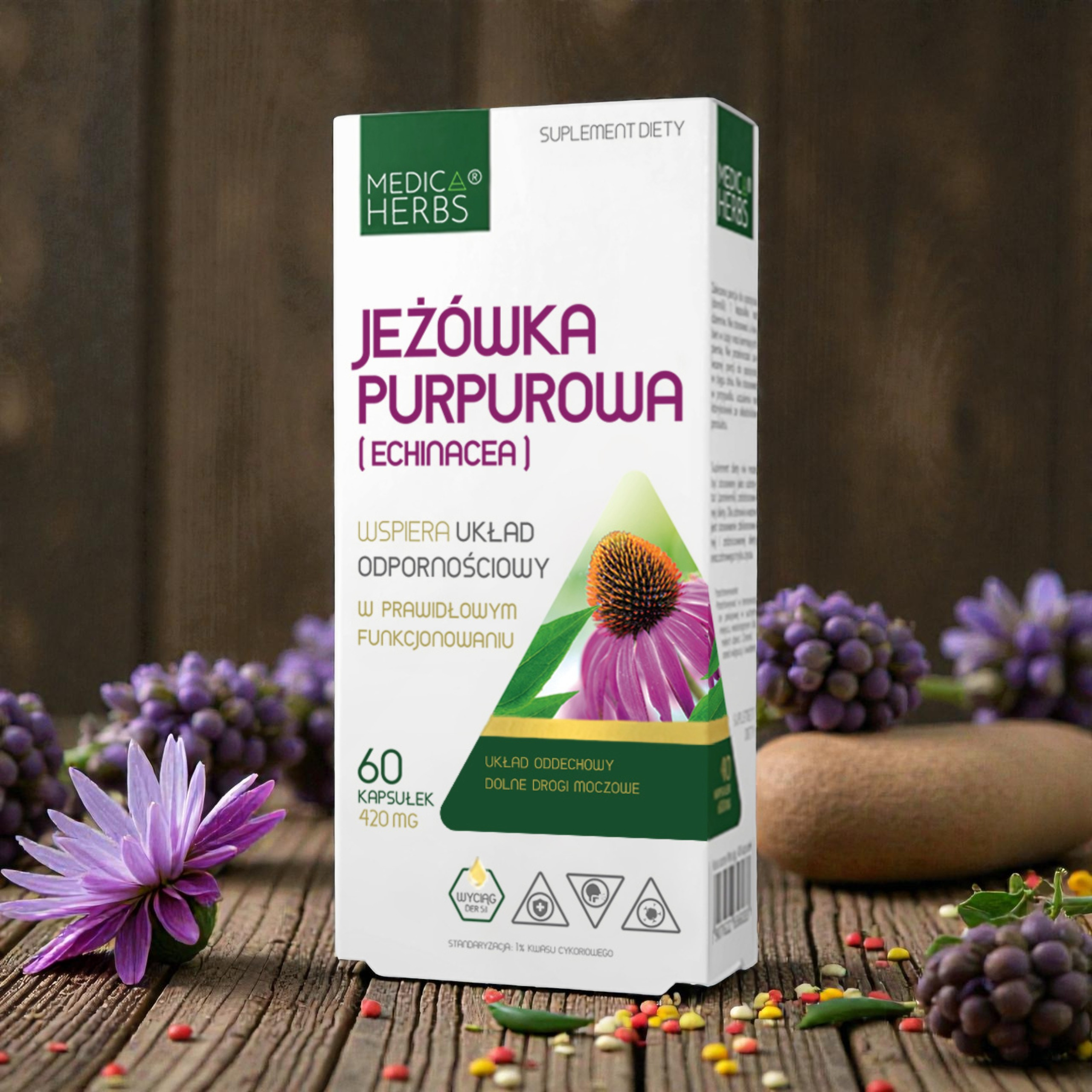 MEDICA HERBS - Echinacea Purpurová 420mg (Echinacea) - 60tobolek